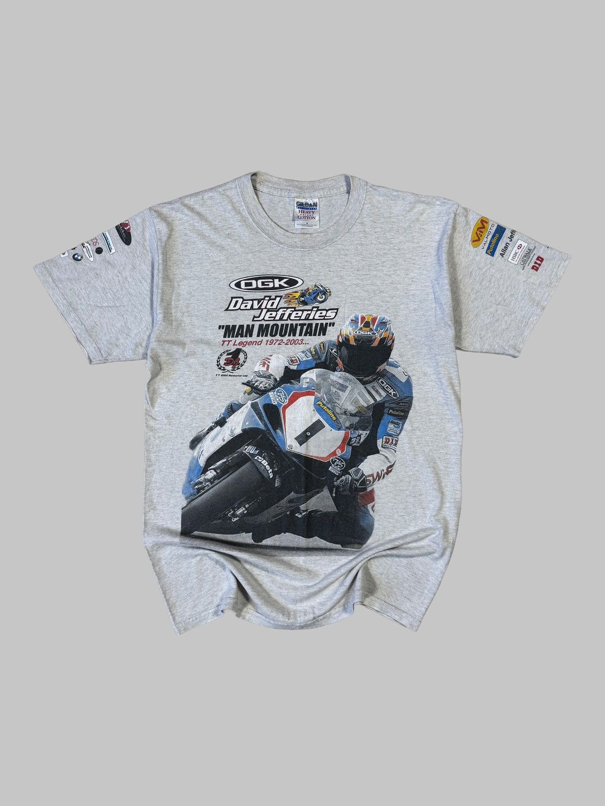 Vintage Vintage 2004 David Jefferies Suzuki GSX R1000 Memorial Tee Size US M / EU 48-50 / 2 - 1 Thumbnail