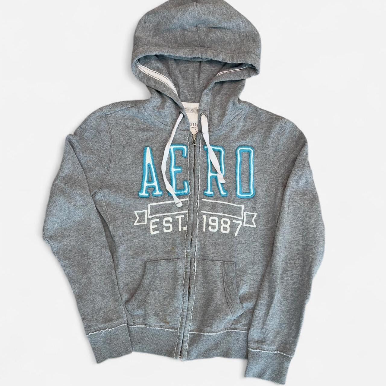Aeropostale Aeropostale Women's grey Hoodies Size US 27 - 1 Thumbnail