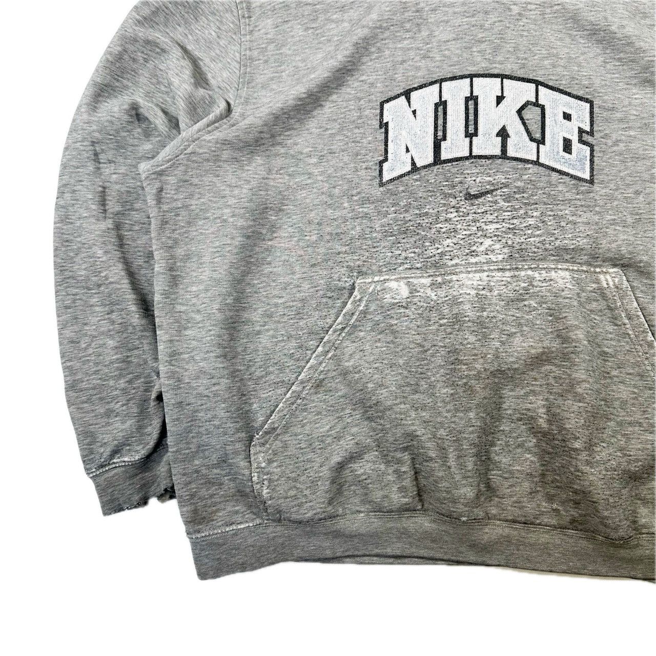 Vintage Vintage 00s Nike Centre Swoosh Distressed Pullover Hooded Size US XL / EU 56 / 4 - 3 Thumbnail