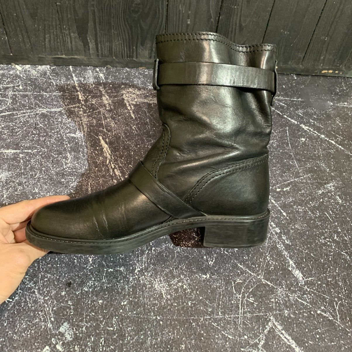 Gucci GUCCI Leather Biker Belted Women’s Boots Size 38 Size US 8 / IT 38 - 14 Thumbnail