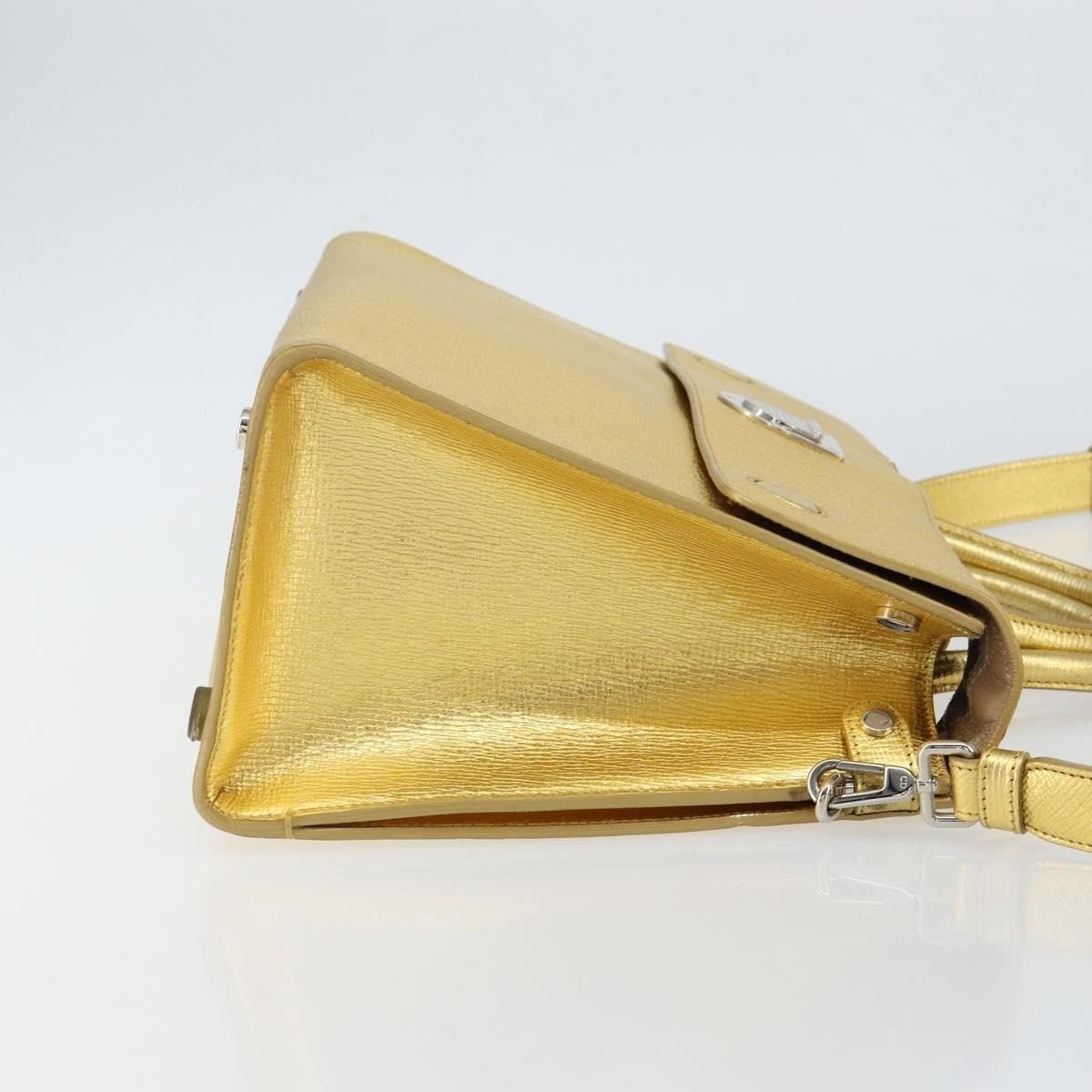 Dior Dior Leather Handbag Gold Size ONE SIZE - 11 Thumbnail