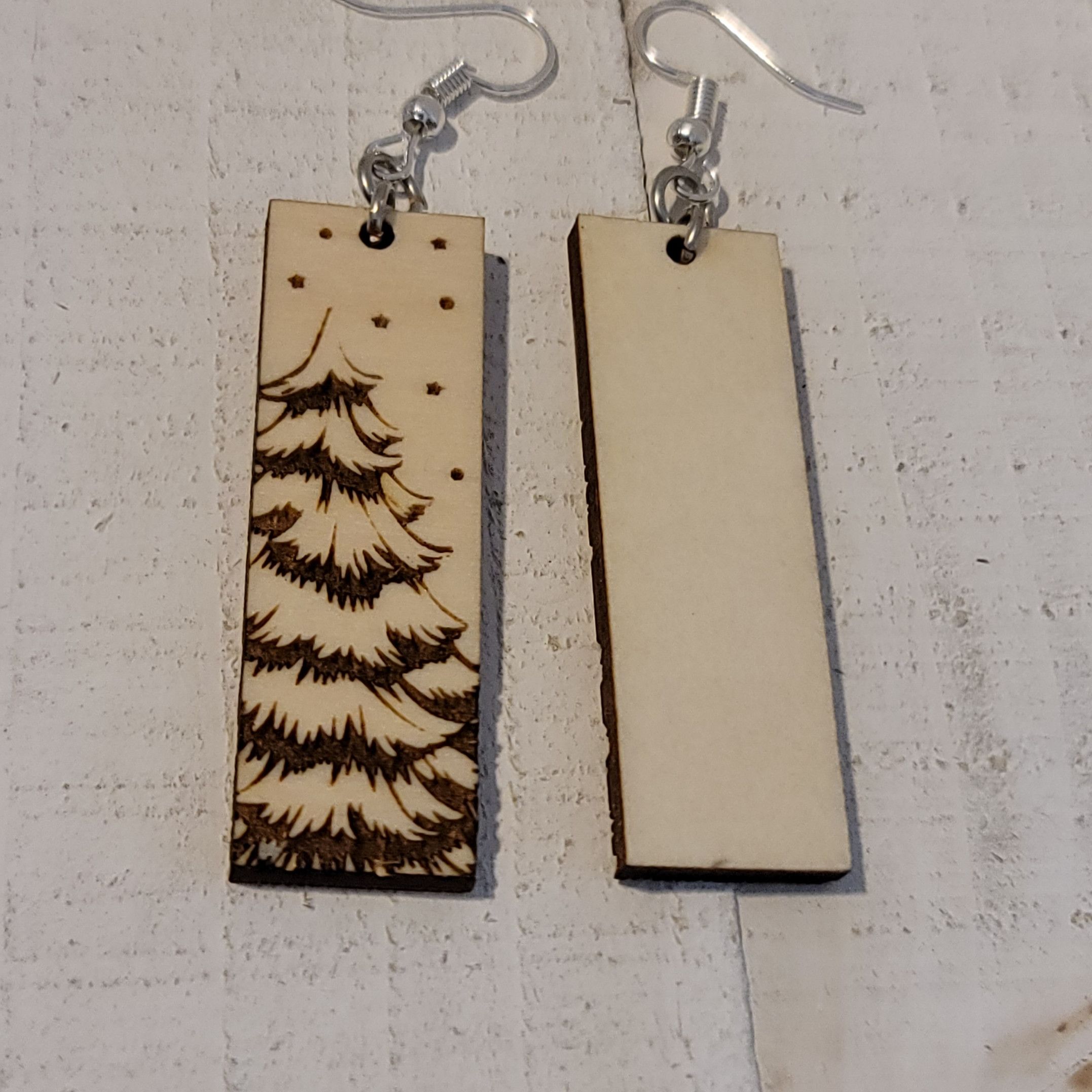 Handmade Christmas Tree Dangle Earrings Size ONE SIZE - 5 Thumbnail