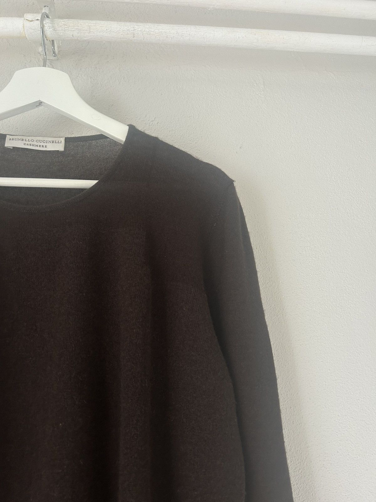 Brunello Cucinelli Brunello Cucinelli Brown 100% Cashmere Sweater (XL - XXL) Size XL / US 12-14 / IT 48-50 - 7 Thumbnail