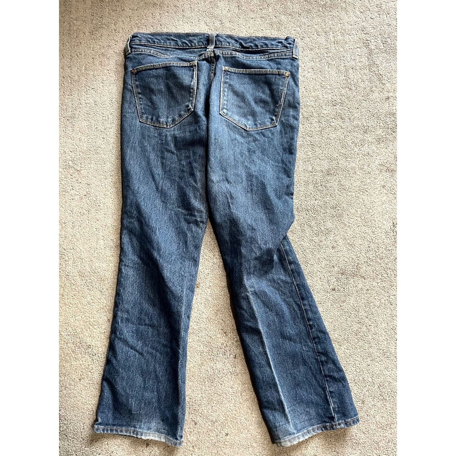 Old Navy Old Navy The Flirt Jeans Womens 12 Short Straight Cuff Pockets Blue Size 34" / US 12 / IT 48 - 3 Thumbnail