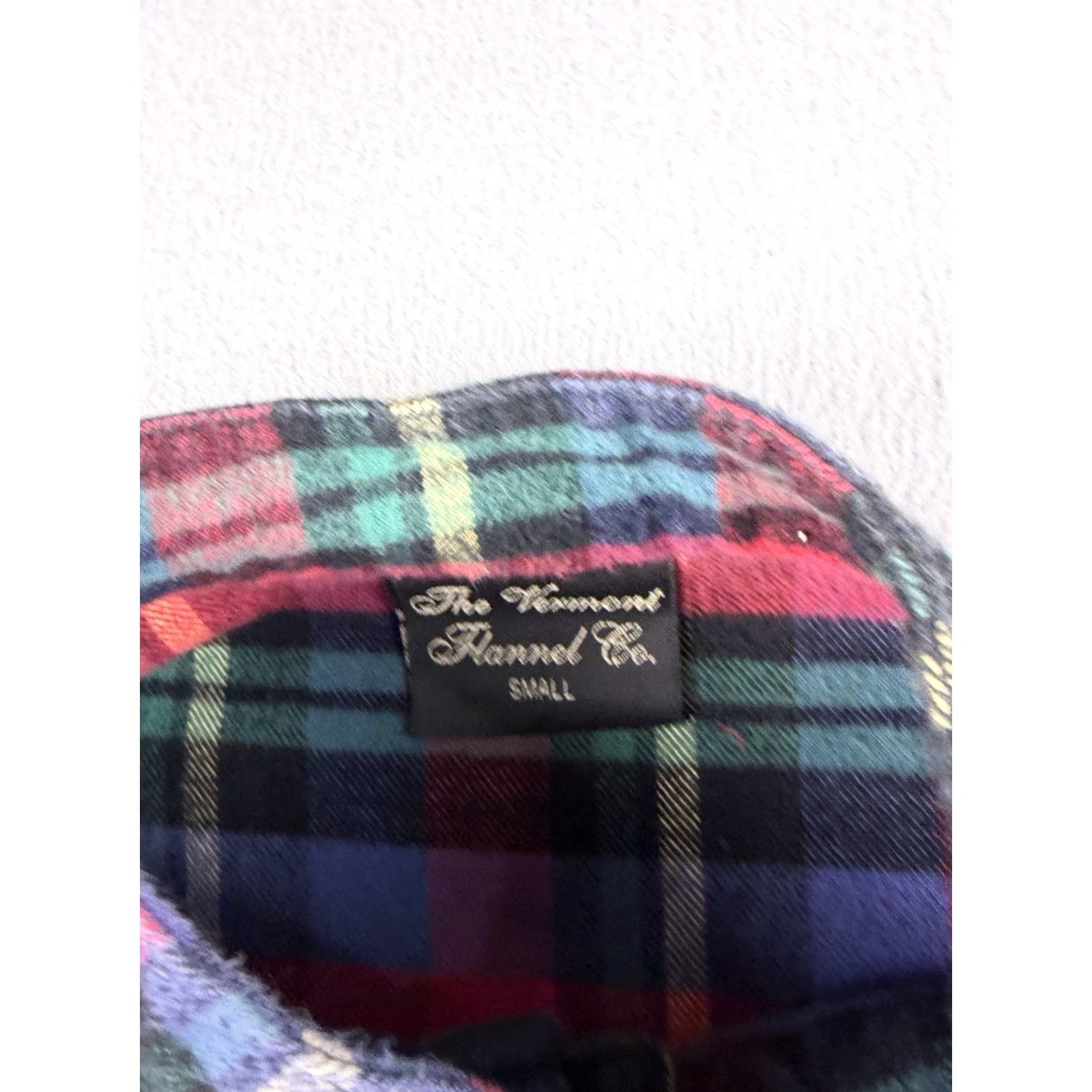 Vintage VINTAGE Vermont Flannel Shirt Hoodie Blue Plaid S Men Pullover Hooded Pockets Hiking USA Outdoor Size US S / EU 44-46 / 1 - 3 Thumbnail