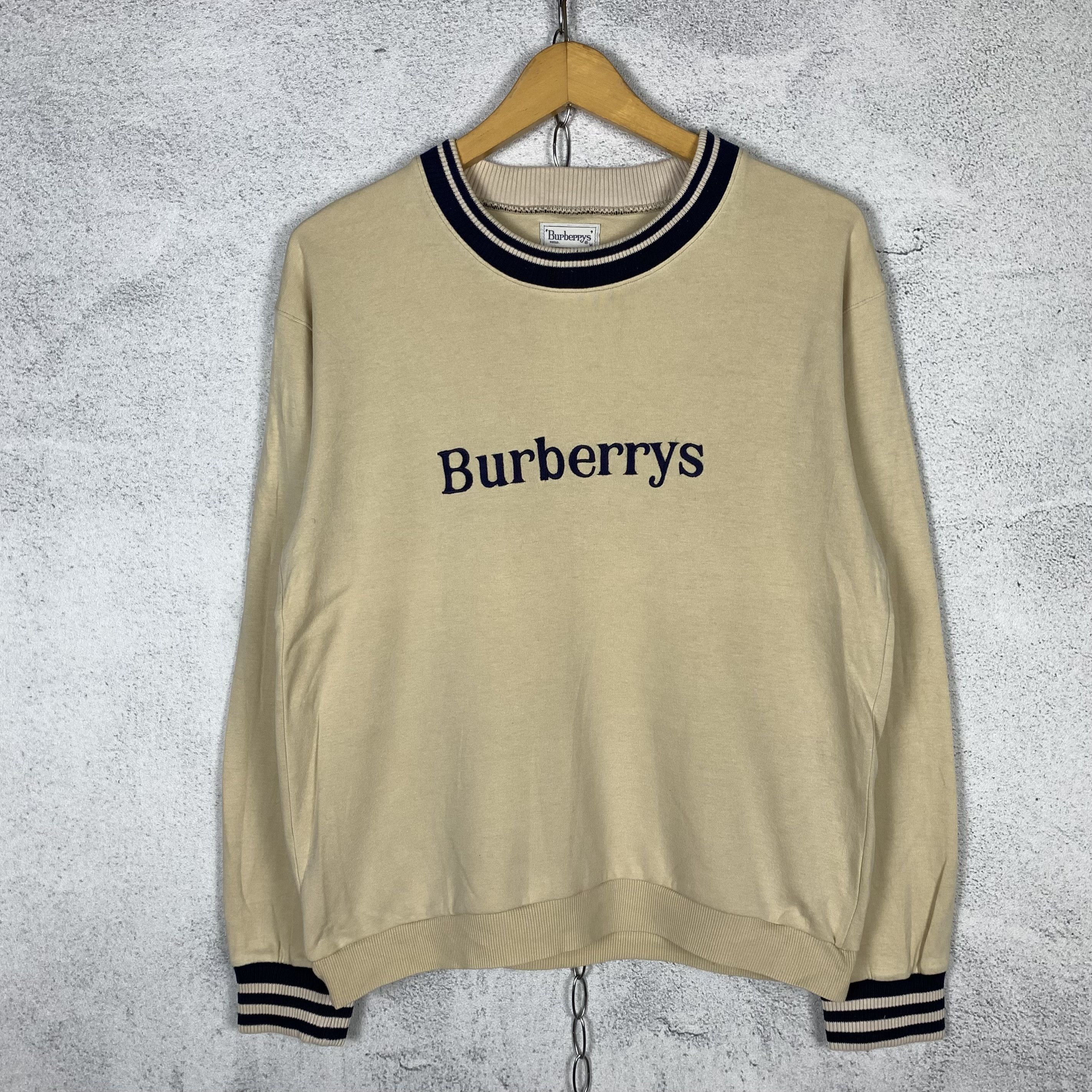 Burberry × Vintage 90s Burberrys Rainbow Text Sweatshirt | Grailed