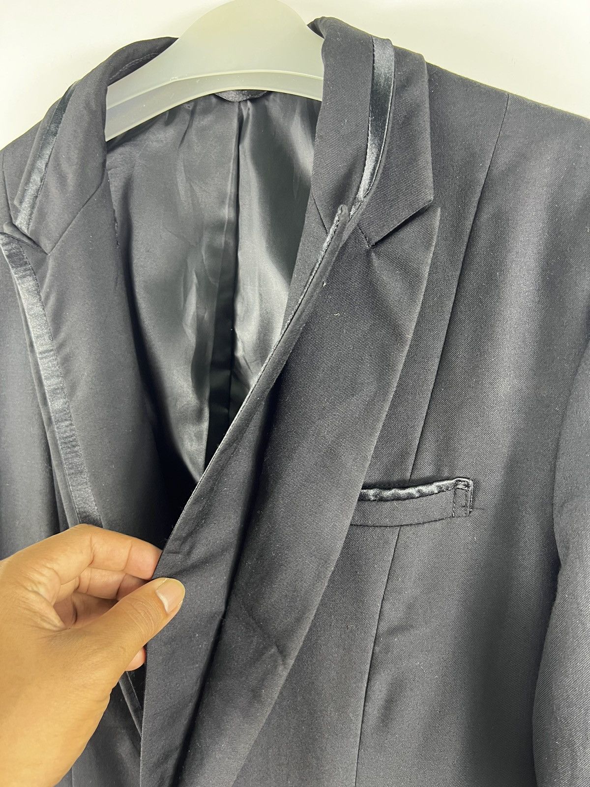 Hysteric Glamour × Japanese Brand × semanticdesign 🔥 SEMANTIC DESIGN JAPAN 2 LAYER COLLAR SLIM BLAZER JACKET Size US XS / EU 42 / 0 - 6 Thumbnail