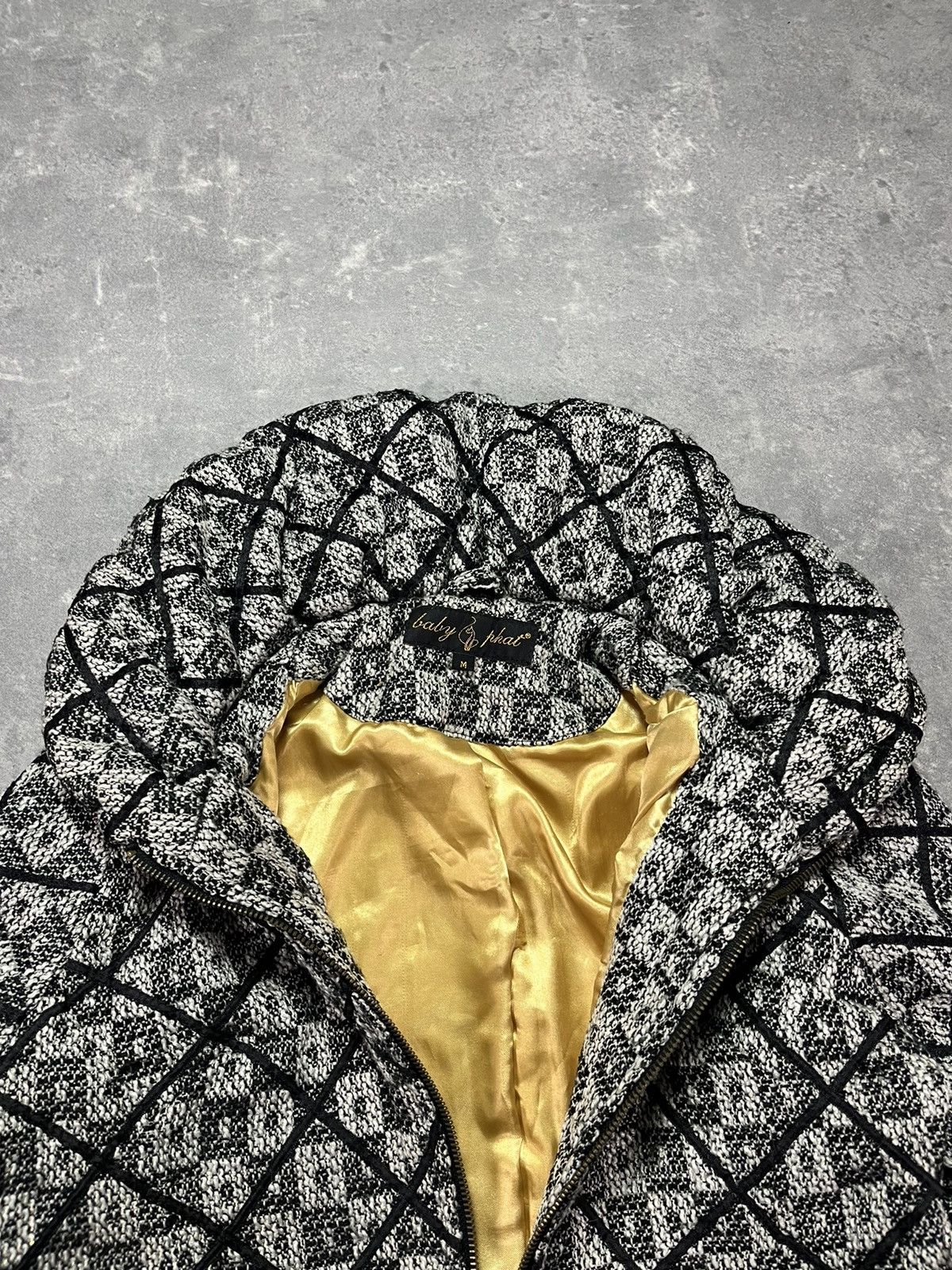 Japanese Brand 00s Baby Phat Y2K High Collar Short Cropped Bomber Jacket M Size M / US 6-8 / IT 42-44 - 7 Thumbnail