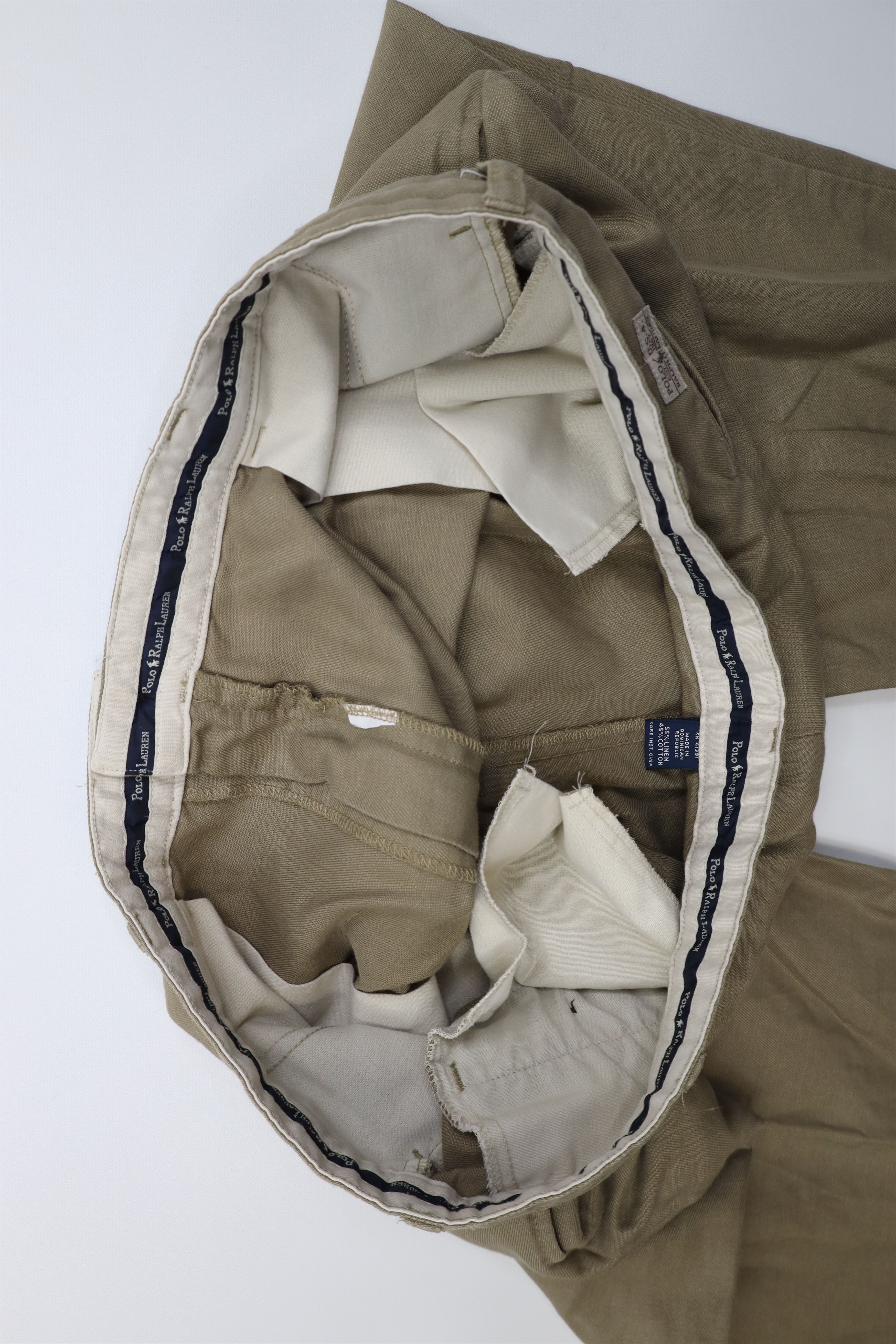 Ralph Lauren Vintage 90s Ralph Lauren Linen Blend Wide Leg Chino Pants Size US 40 / EU 56 - 8 Thumbnail