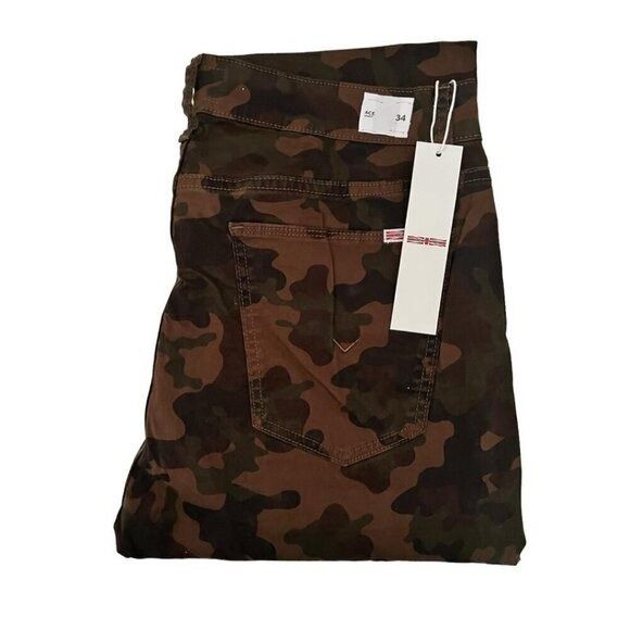 Hudson Hudson Mens Brown Ace Camo Print Mid Rise Skinny Jeans Sz 34 Size US 34 / EU 50 - 4 Thumbnail