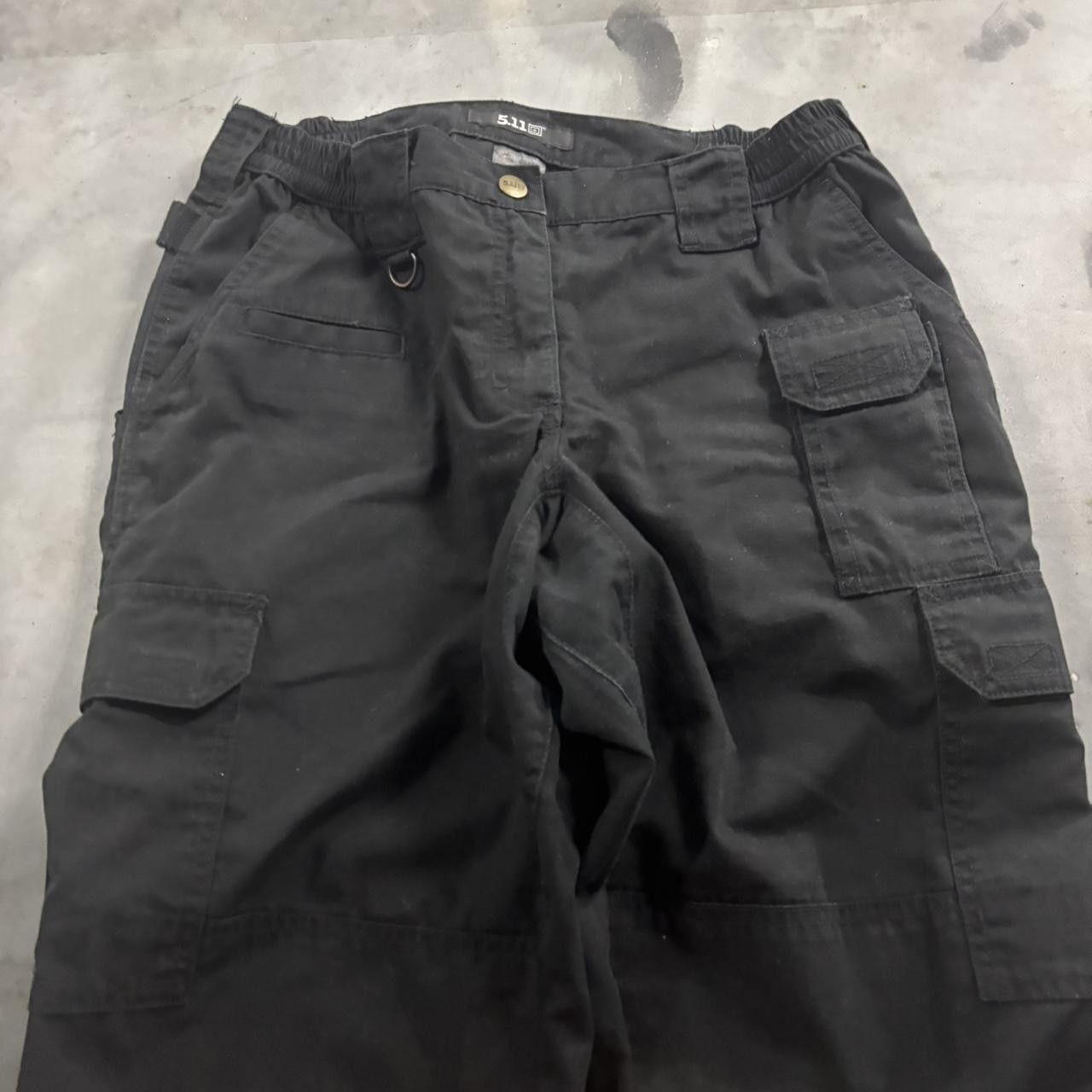 Vintage Crazy Vintage Y2K/2000s Solid Black Streetwear Workwear Cargo Pants! 30x29 Size US 30 / EU 46 - 5 Thumbnail