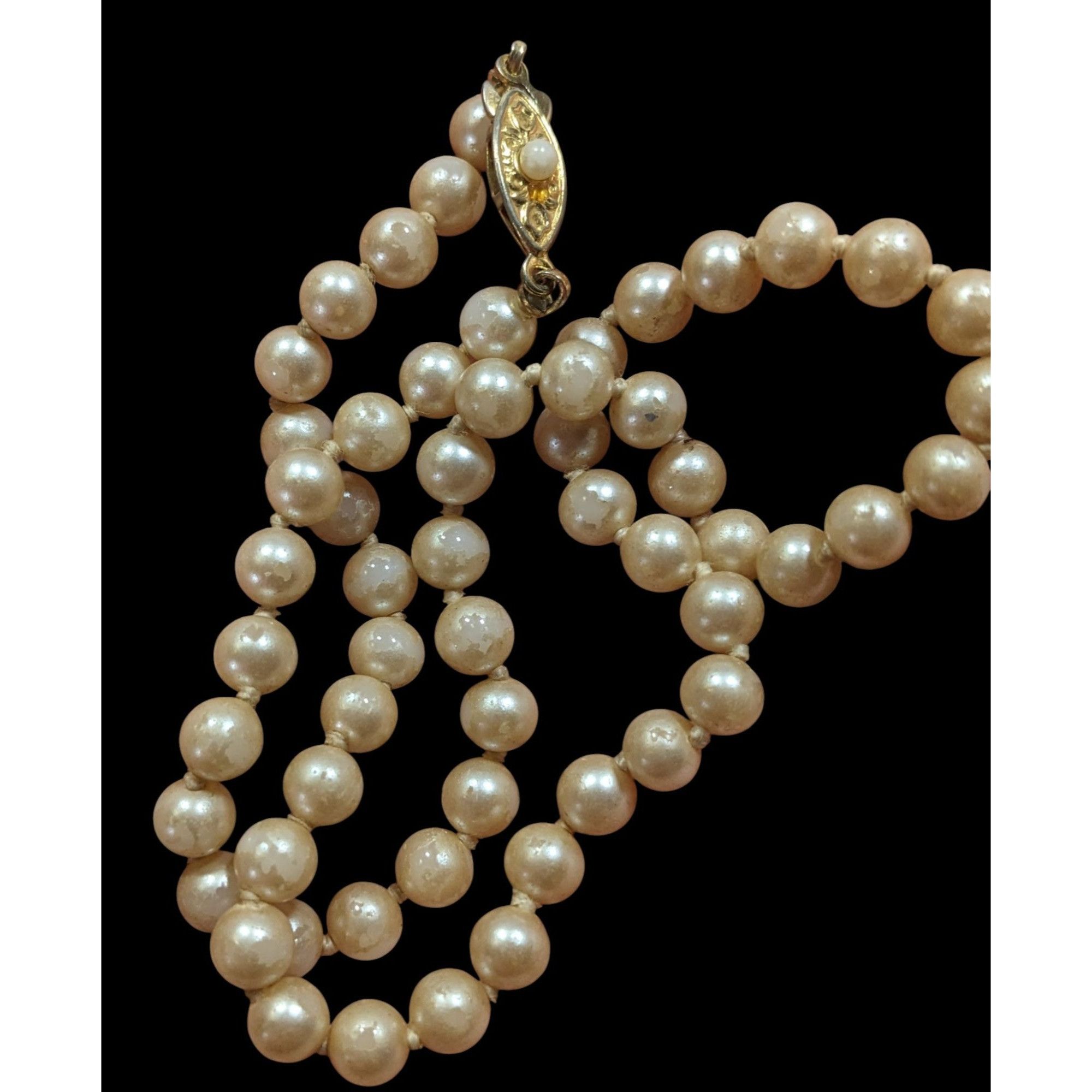 Other Vintage Japanese Faux Pearl Beaded Necklace Size ONE SIZE - 4 Thumbnail