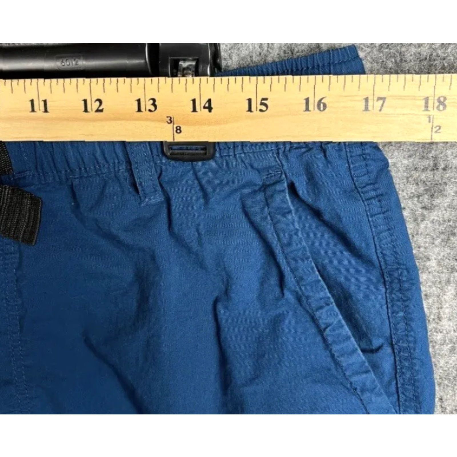 Vintage Mens Aero Bermuda Chino Cotton Buckle Blue Outdoor Hiking Shorts Size Large Size US 35 - 5 Thumbnail