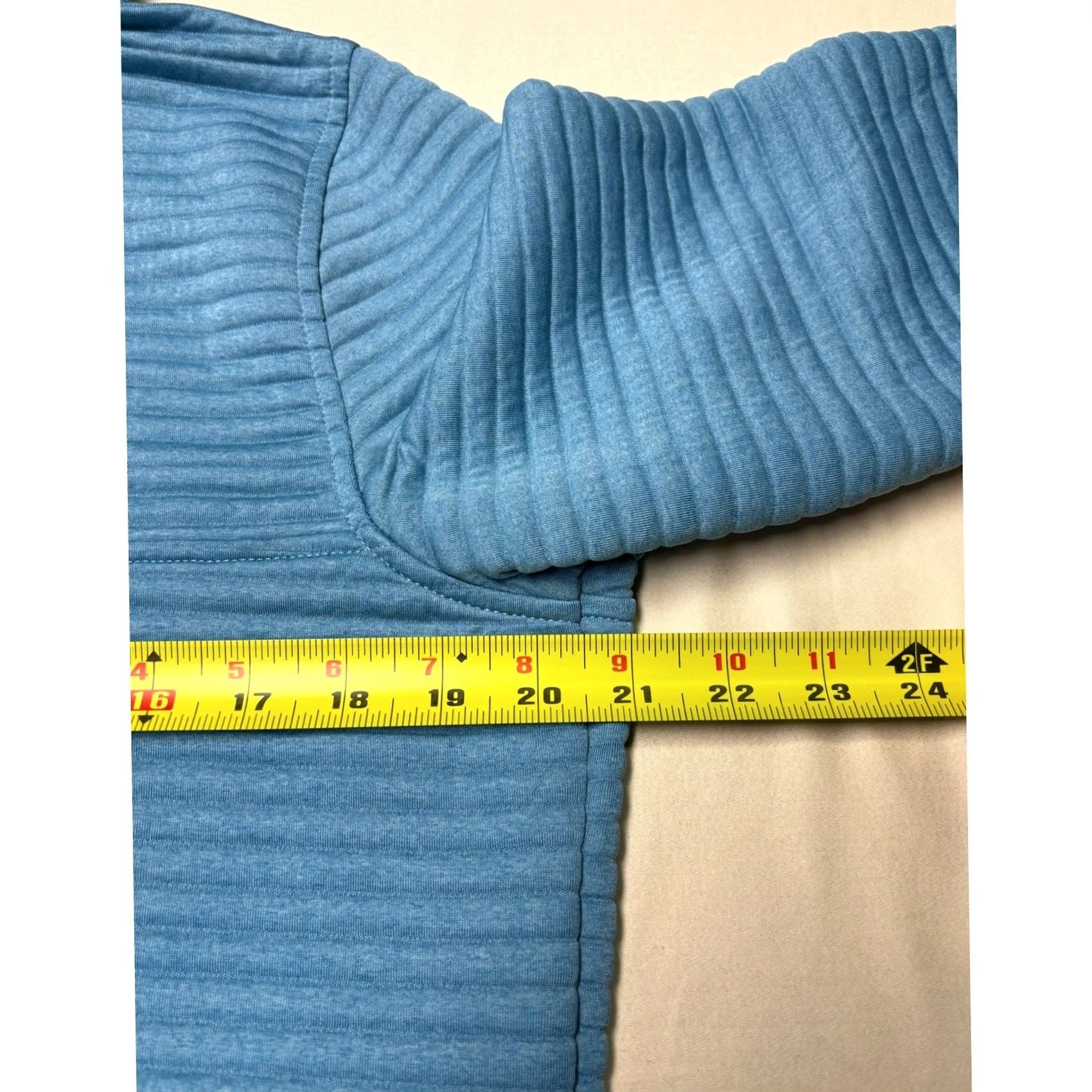 Vintage LL Bean Airlight Knit Pullover Mock Neck Snap Blue Womens Medium 506463 READ Size M / US 6-8 / IT 42-44 - 7 Thumbnail