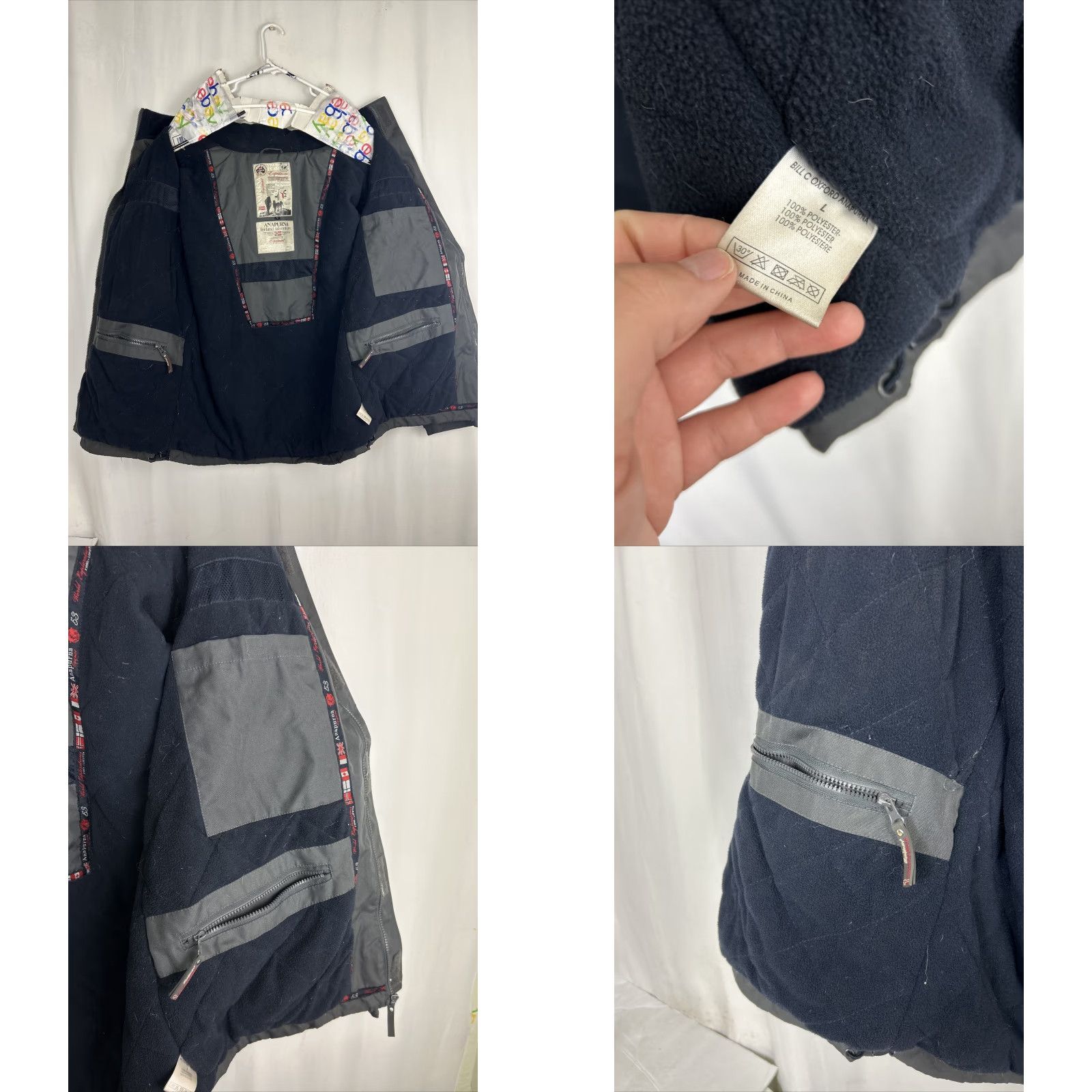 Equipment ANAPURNA Equipment Trek Team EXPEDITION Jacket Hooded Overcoat Large Gray Men L Outdoor Hiking Shirt? Size US L / EU 52-54 / 3 - 9 Thumbnail