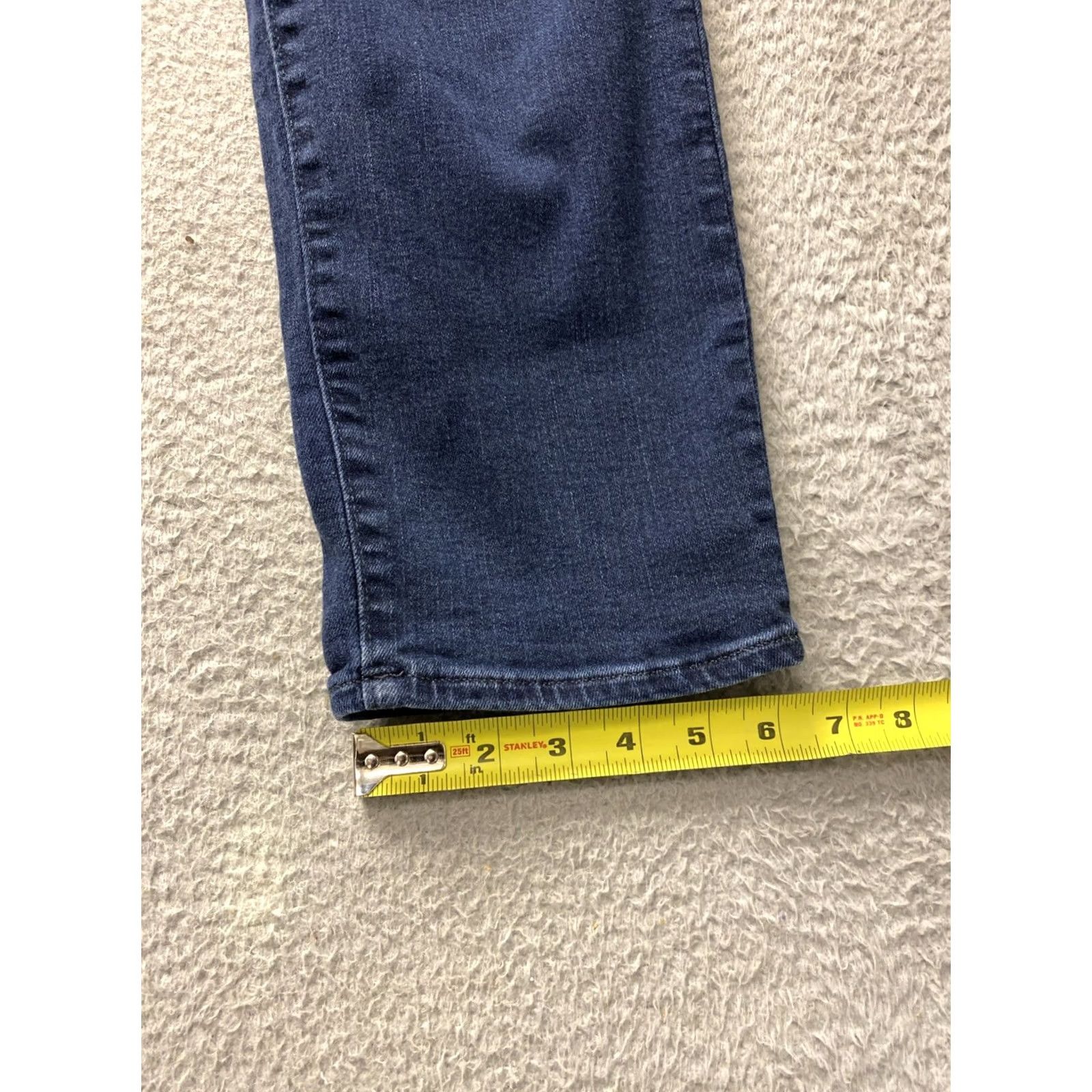 J.Crew J.CREW Jeans Slim Fit Dark Wash Denim Cotton 33x30 Mens Regular 770 Logo Button Rise Mid Blue Size US 33 - 5 Thumbnail