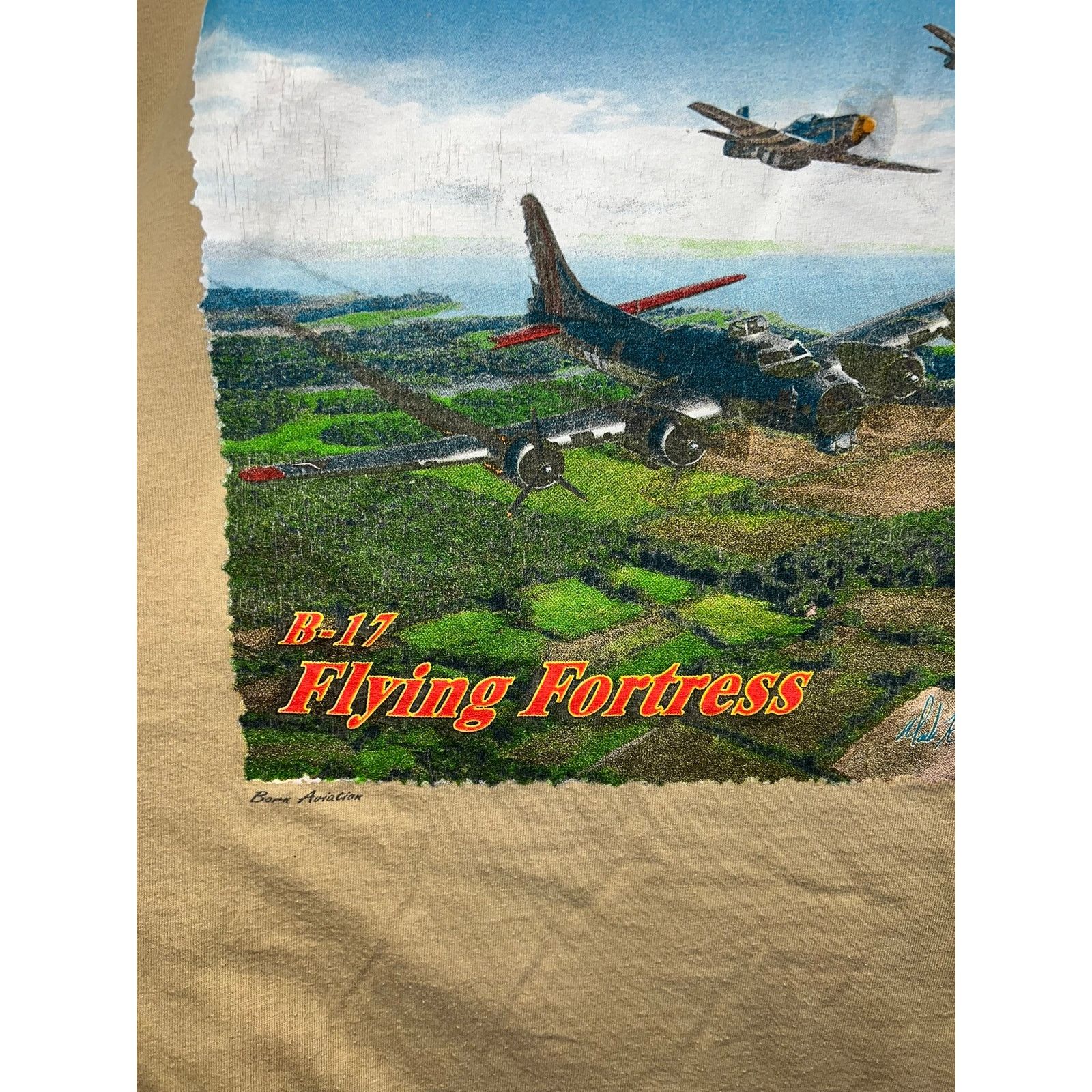 Vintage Vintage B-17 Flying Fortress Shirt Air Force Plane VTG XL Size US XL / EU 56 / 4 - 3 Thumbnail