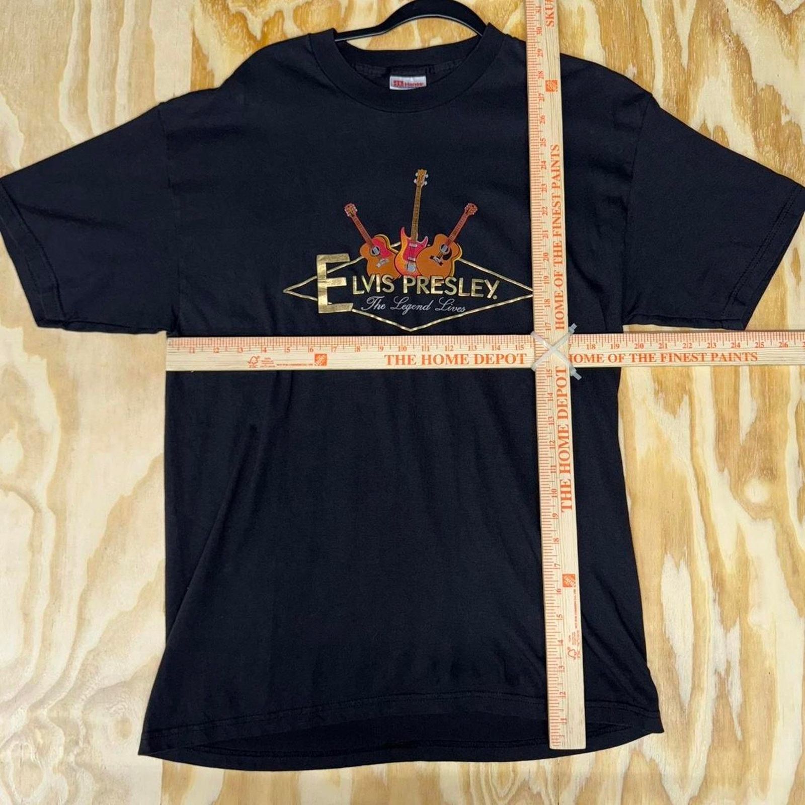 Hanes Vintage y2k elvis presley hanes 2000s music guitar t-shirt Size US L / EU 52-54 / 3 - 2 Thumbnail