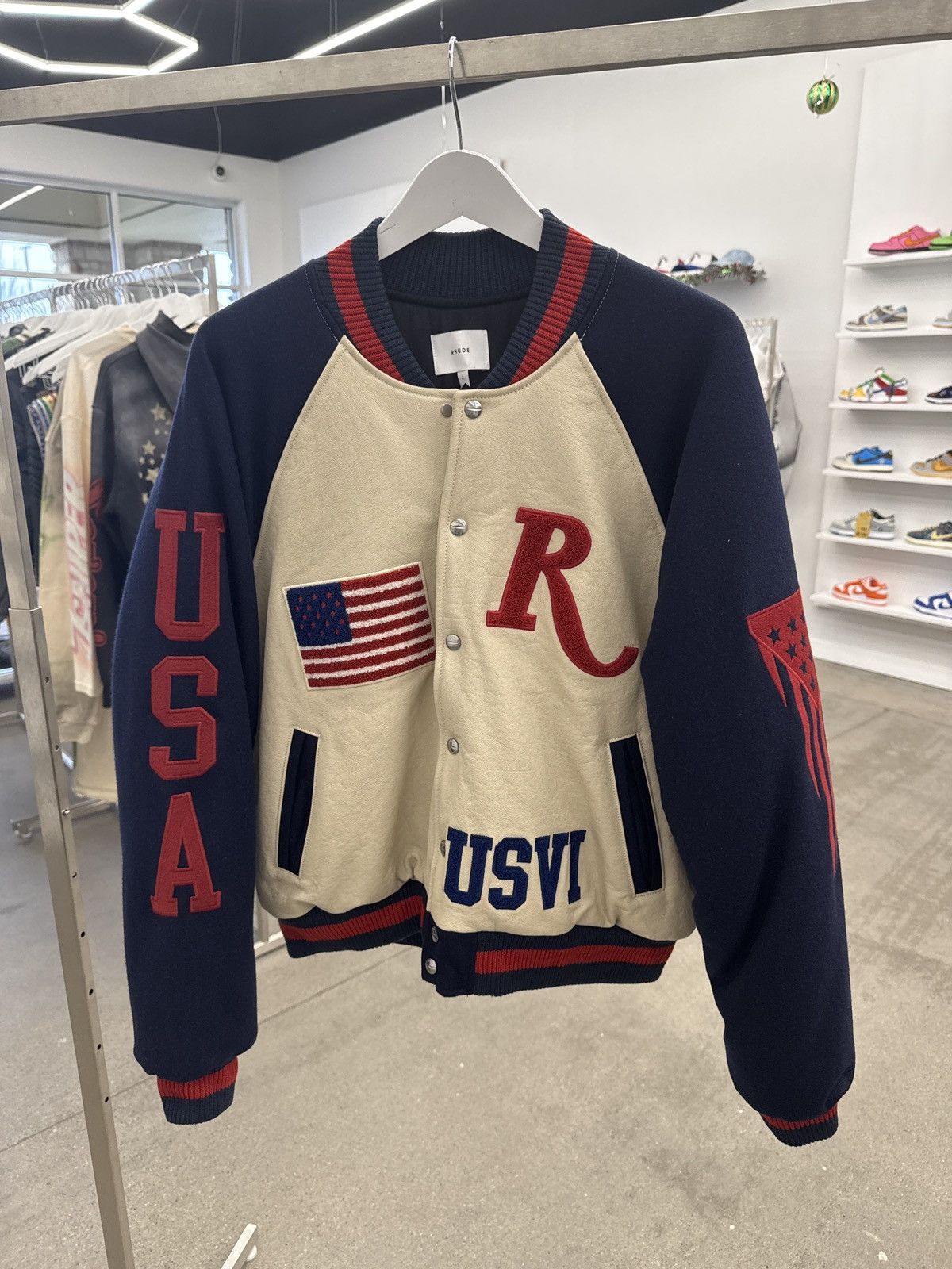 Rhude Rhude St. Croix Varsity Jacket Size US L / EU 52-54 / 3 - 1 Thumbnail