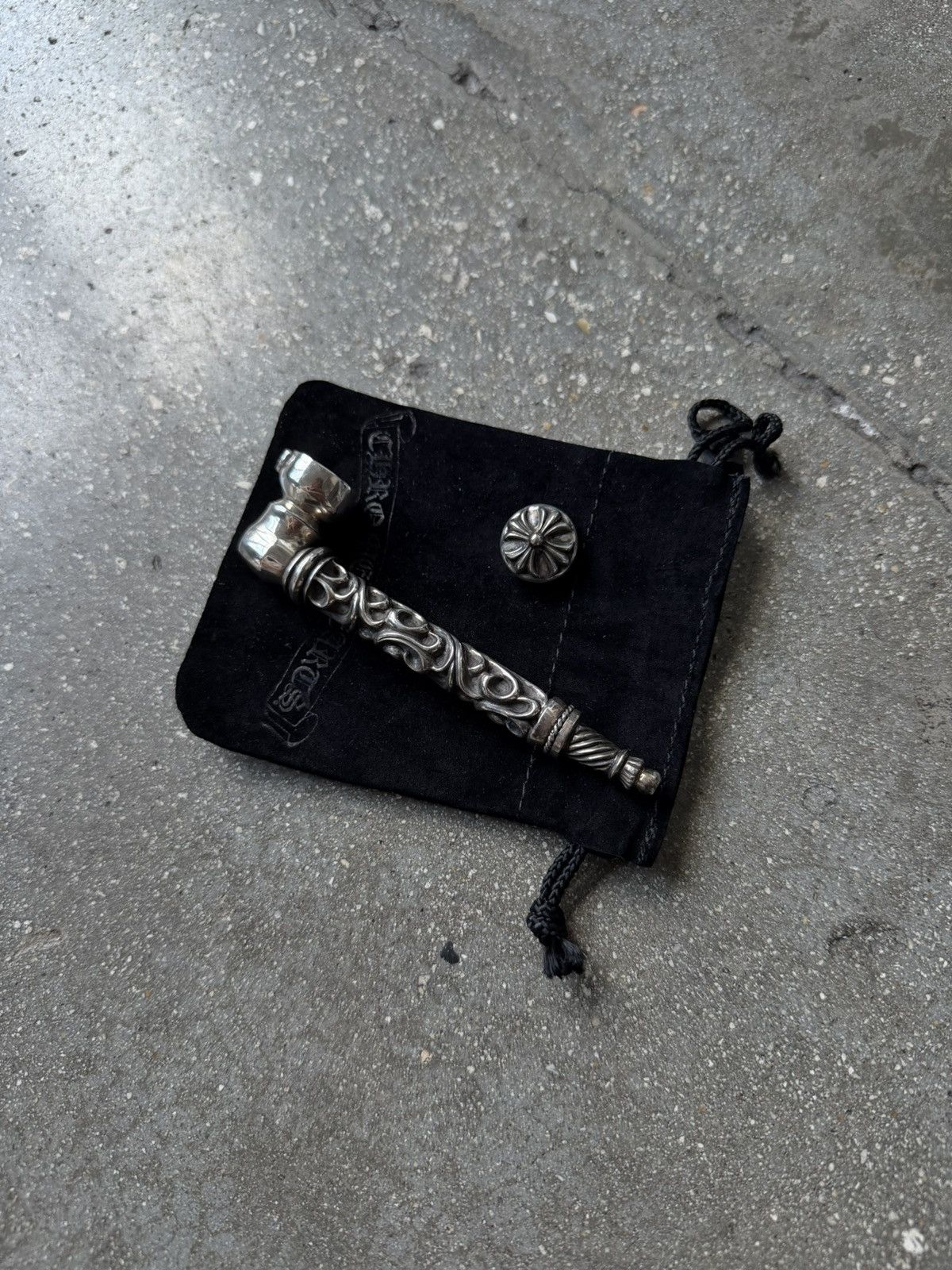 Chrome Hearts Chrome Hearts Silver Smoking Pipe NEW UNUSED Size ONE SIZE - 1 Thumbnail