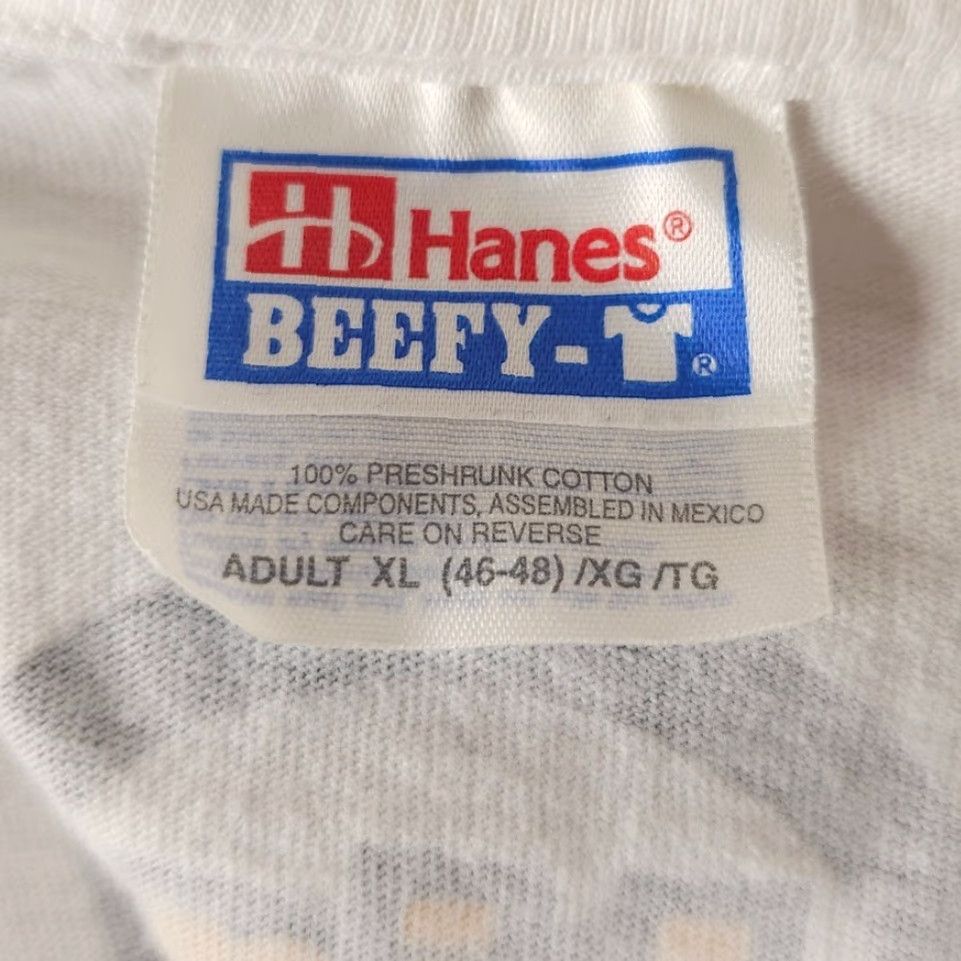 Hanes VINTAGE Hanes T-Shirt Mens XL White 90s Tech Technology Website Sheep Size US XL / EU 56 / 4 - 6 Thumbnail