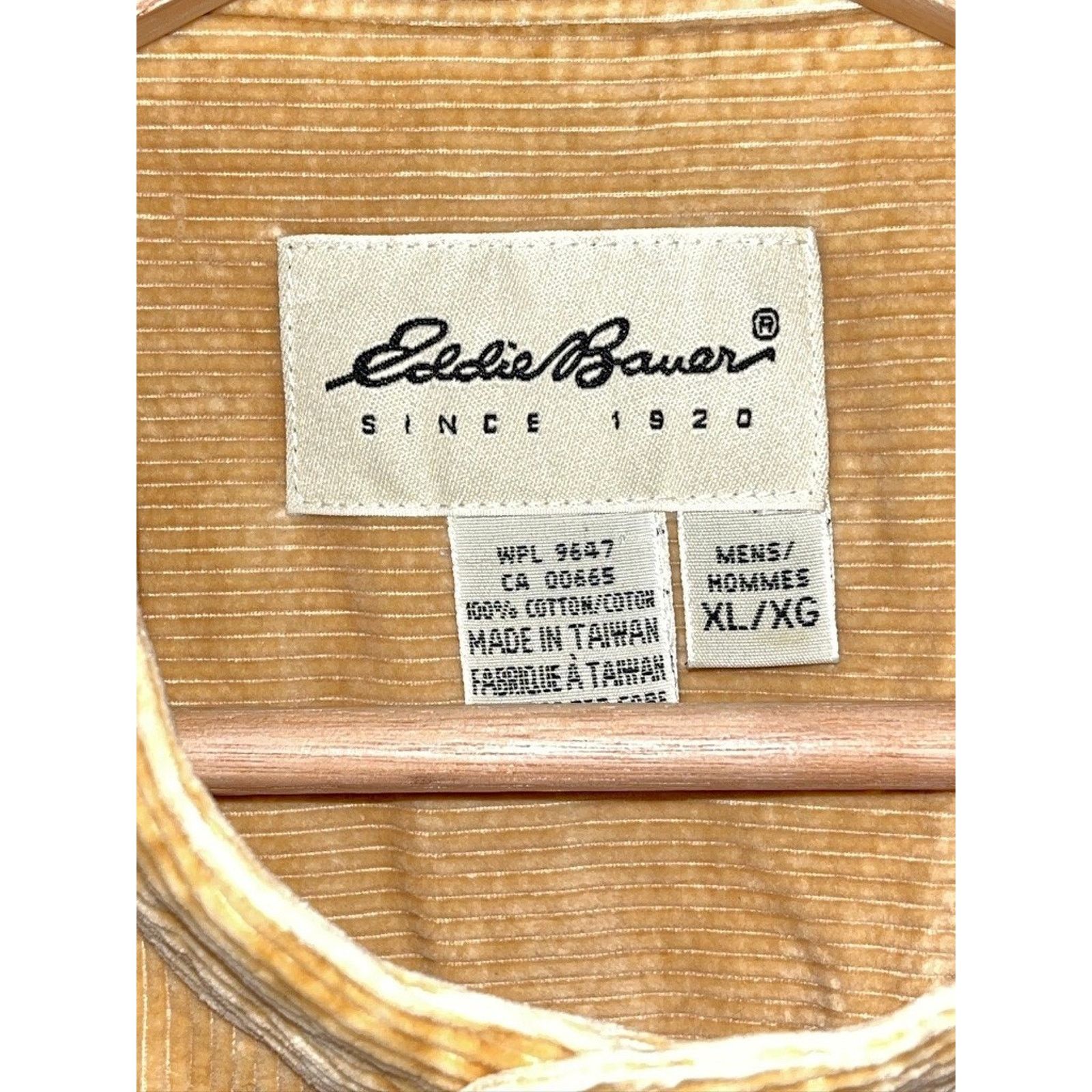 Eddie Bauer Eddie Bauer Vintage 90s Band Collar Corduroy Shirt Mens XL Size US L / EU 52-54 / 3 - 4 Thumbnail