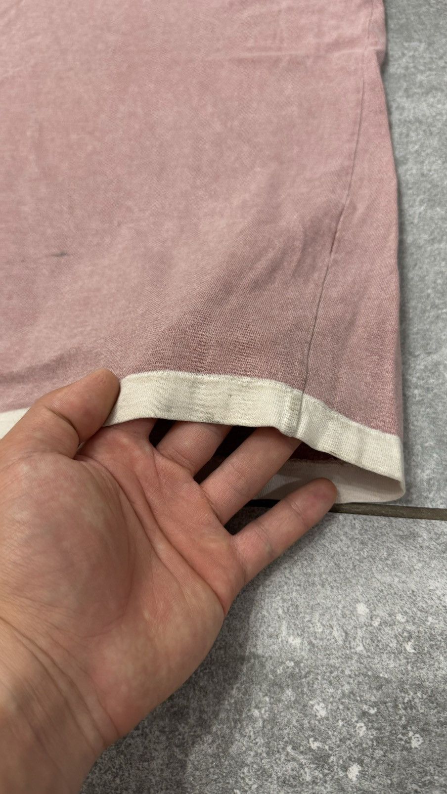Stone Island Stone Island Pink tee Vintage 90s central logo Size US XL / EU 56 / 4 - 6 Thumbnail