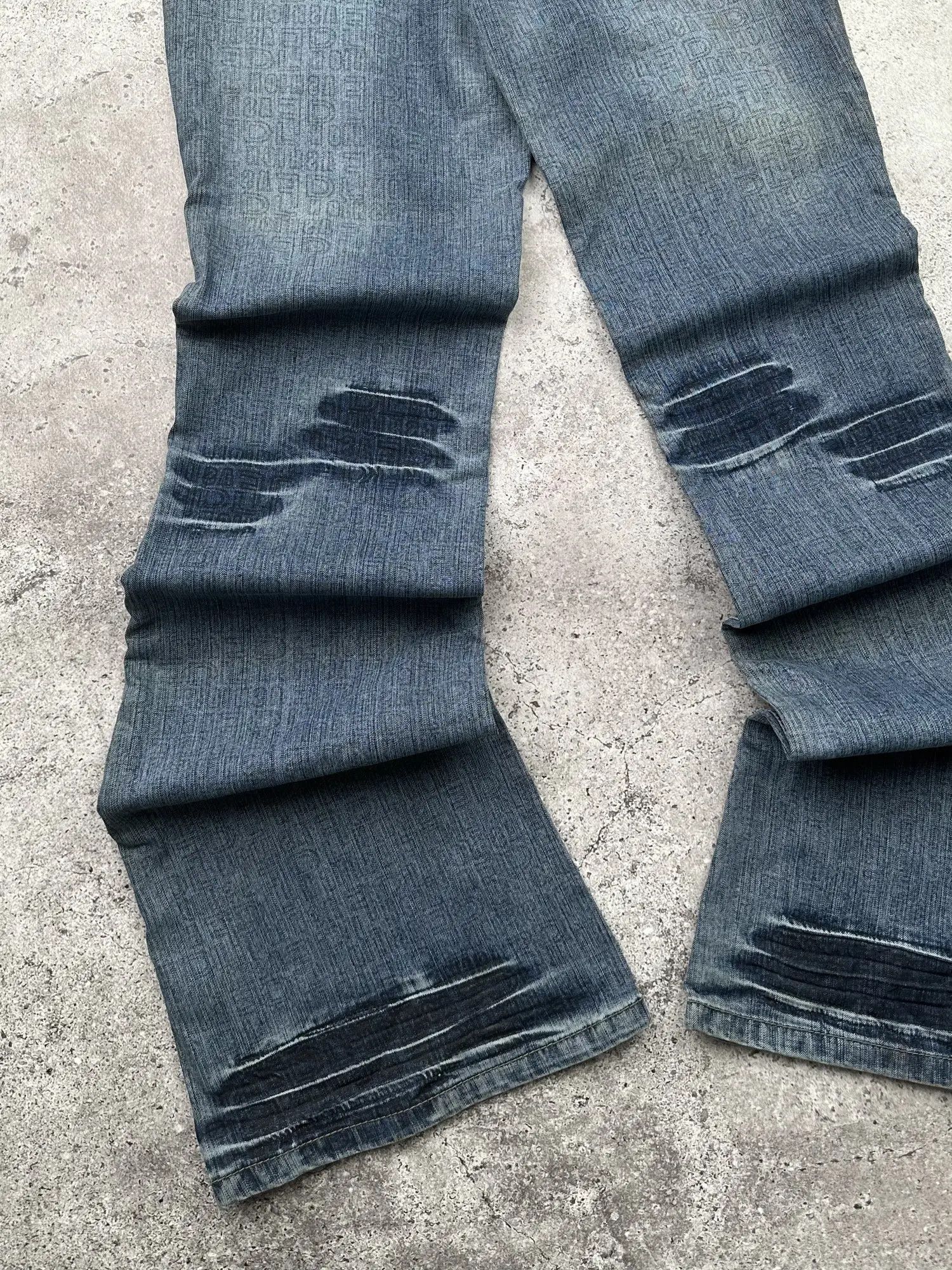 Japanese Brand Vintage Printed Flare Jeans C200(V331) Size 27" / US 4 / IT 40 - 7 Thumbnail