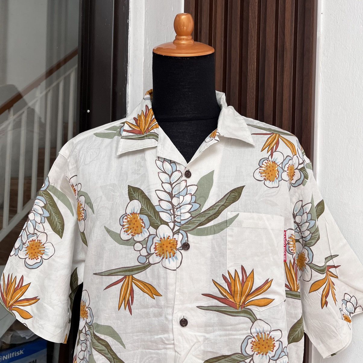 Japanese Brand Hawaiian Shirt Mango House Made In Japan 100% Cotton Size US L / EU 52-54 / 3 - 4 Thumbnail