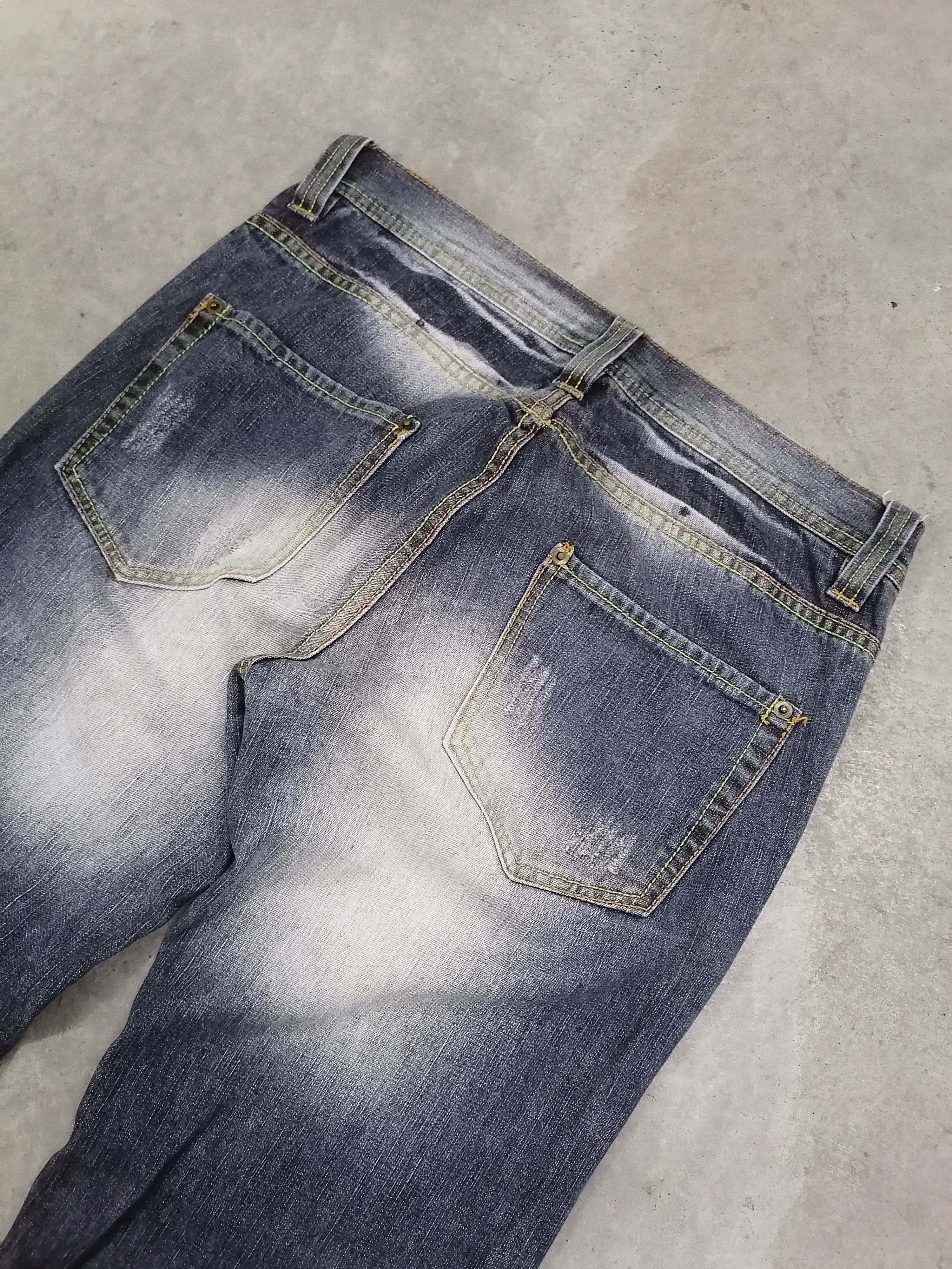 14th Addiction × If Six Was Nine × Le Grande Bleu (L.G.B.) Flare Jeans Pandora Distressed Denim Bushpants Size US 32 / EU 48 - 10 Thumbnail