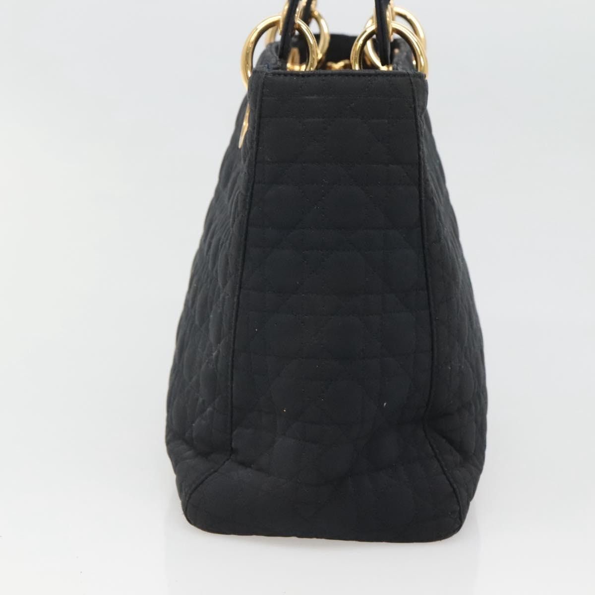 Dior DIOR Canage Hand Bag Nylon Navy Gold Size ONE SIZE - 5 Thumbnail