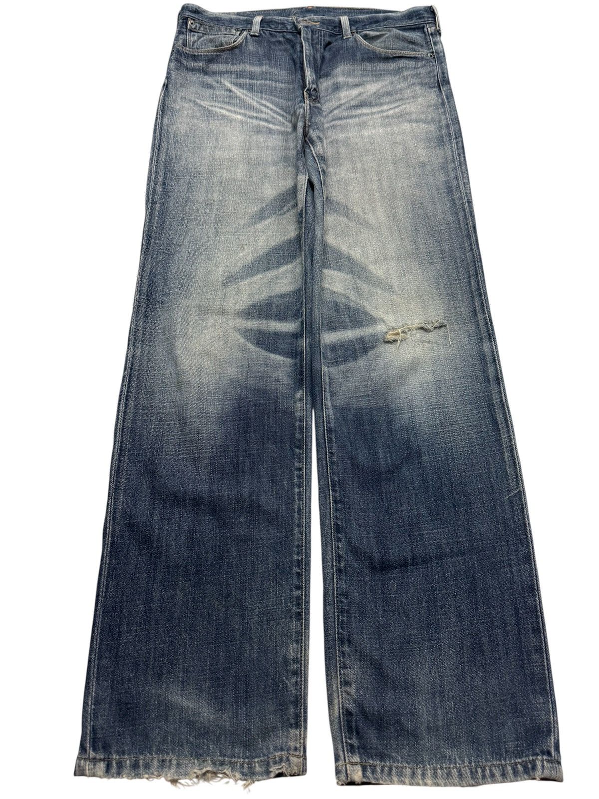 Levi's 💥Grunge💥Vintage 90s Levi's Lot552 Thrashed Distressed Insane Size US 33 - 2 Thumbnail