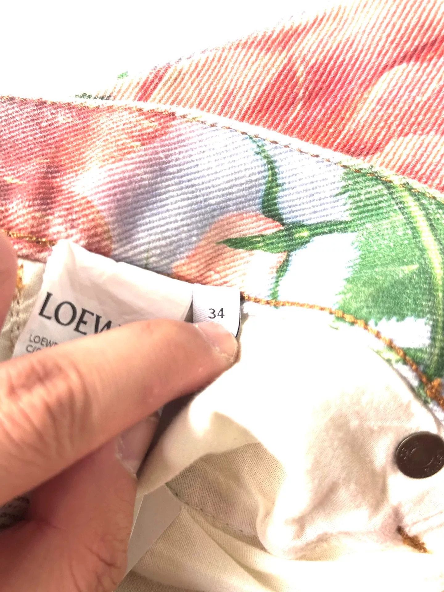Loewe LOEWE Floral Print Jeans Size US 34 / EU 50 - 3 Thumbnail