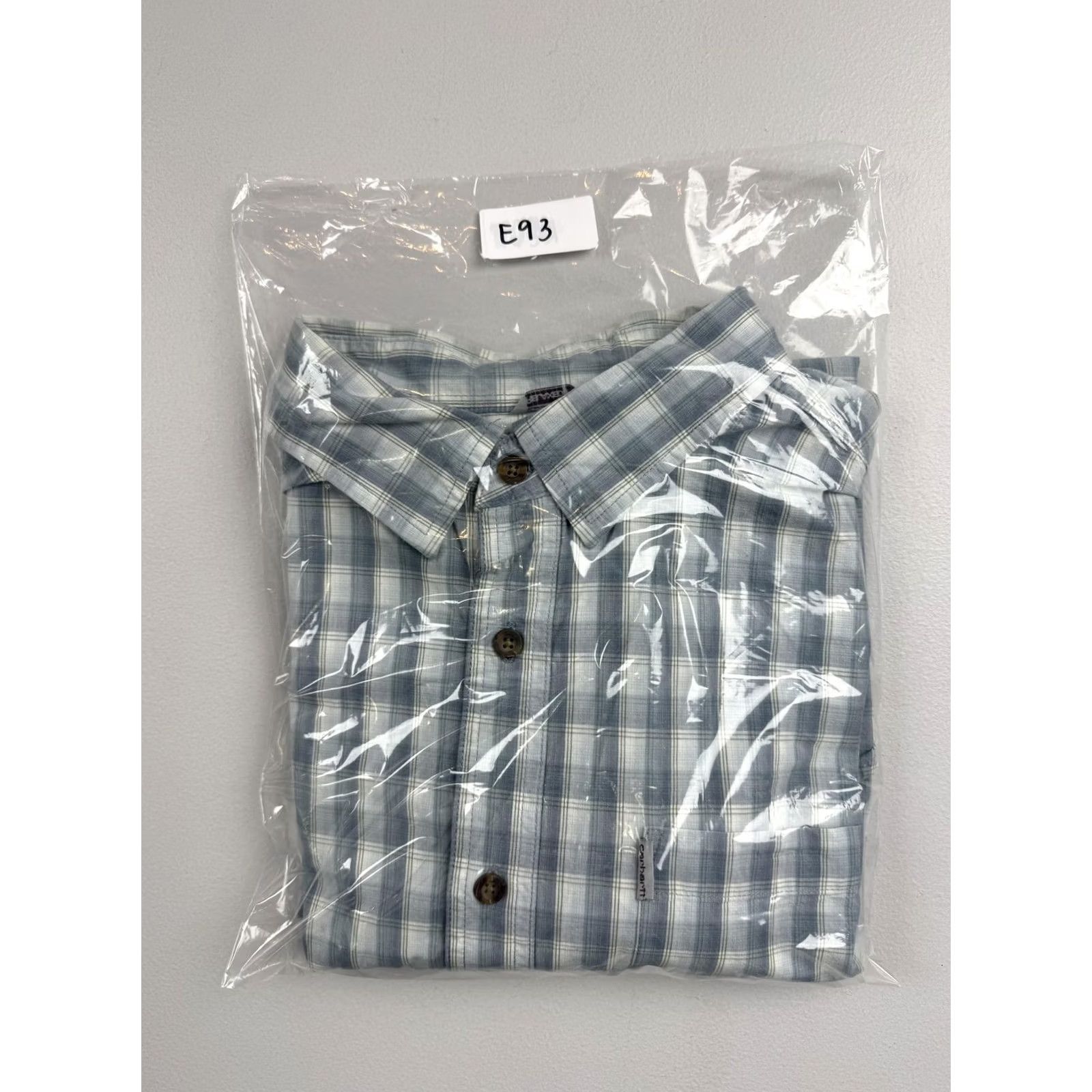 Carhartt Carhartt Shirt Mens XL Blue Plaid Short Sleeve Button-Front Workwear Outdoor Size US XL / EU 56 / 4 - 6 Thumbnail