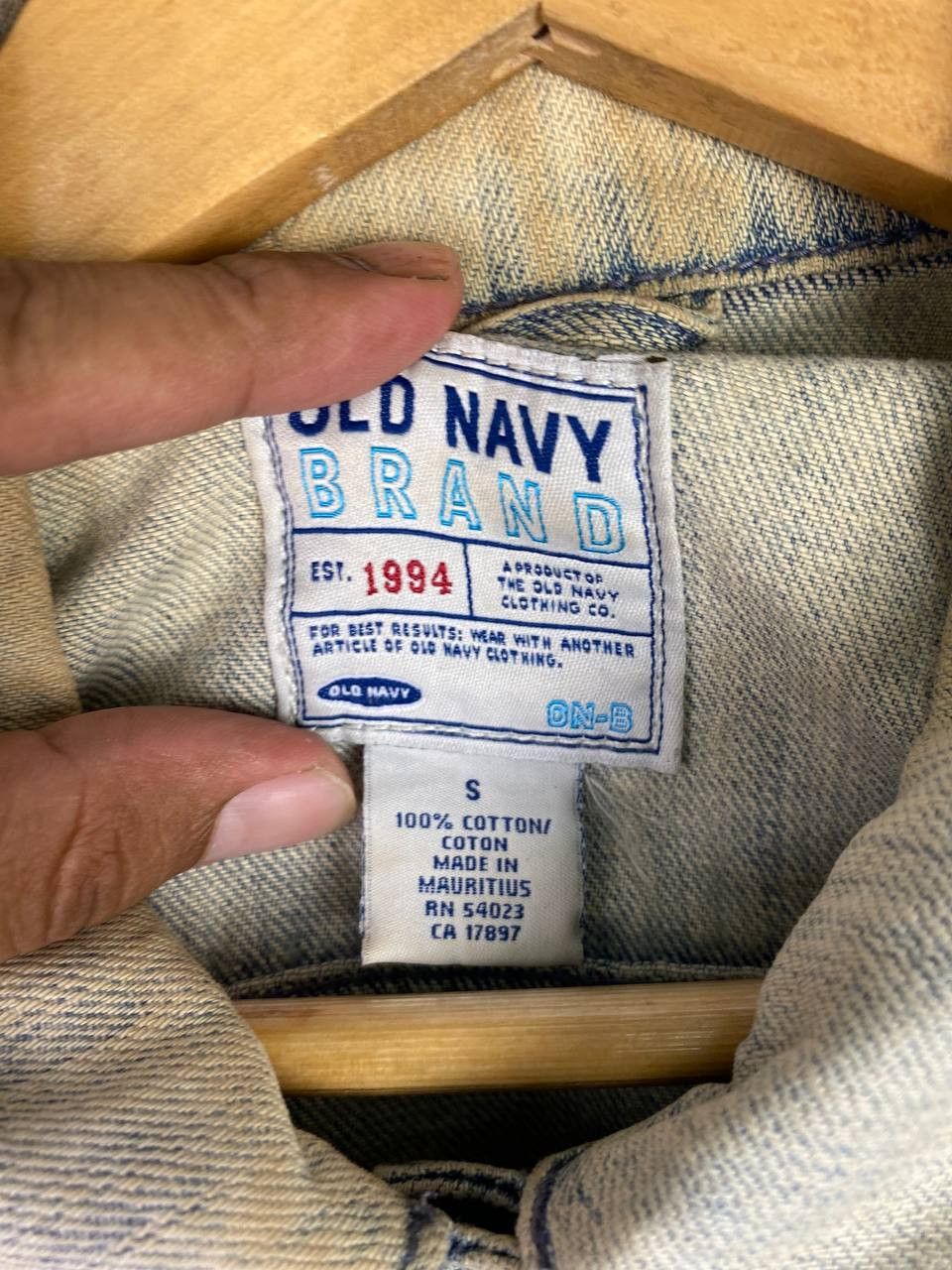 Old Navy × Vintage vintage old navy denim jacket distressed style Size S / US 4 / IT 40 - 5 Thumbnail