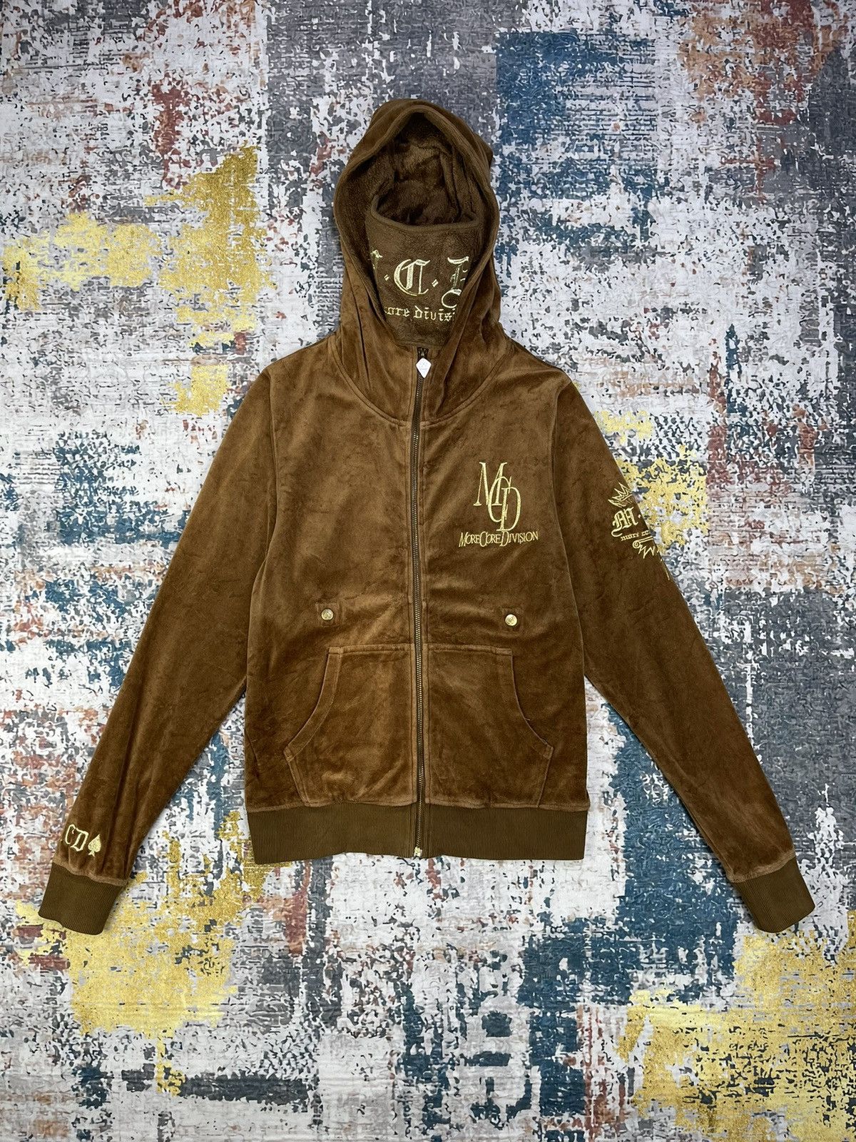 If Six Was Nine More Core Division Self Mask Back Spell Velour Jacket Size US S / EU 44-46 / 1 - 2 Thumbnail