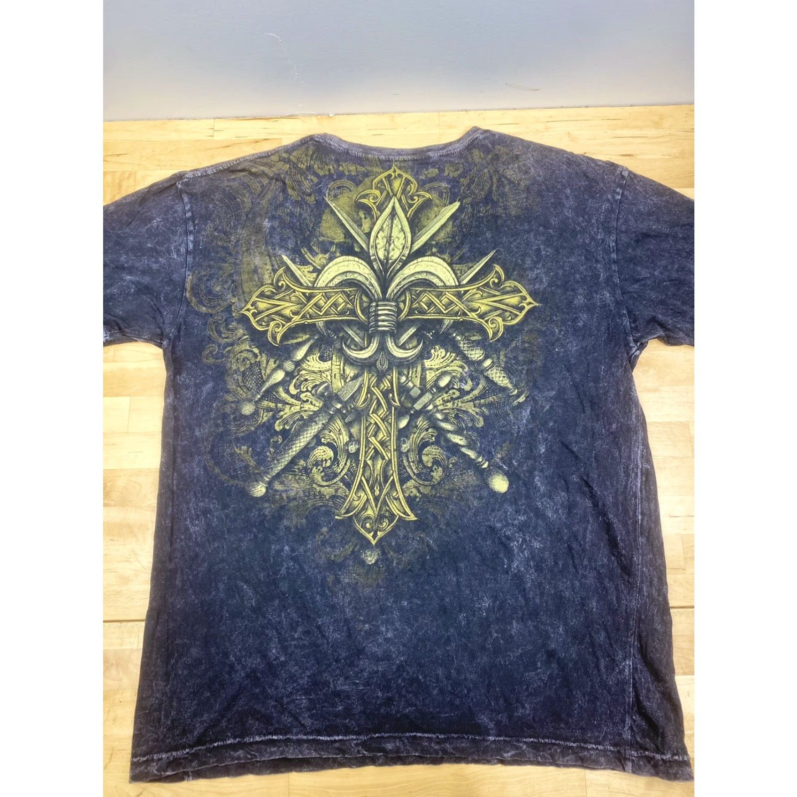 Vintage MMA Elite T Shirt Mens XL Black Skull Graphic Print Crew Neck Short Sleeve 7685 Size US XL / EU 56 / 4 - 3 Thumbnail