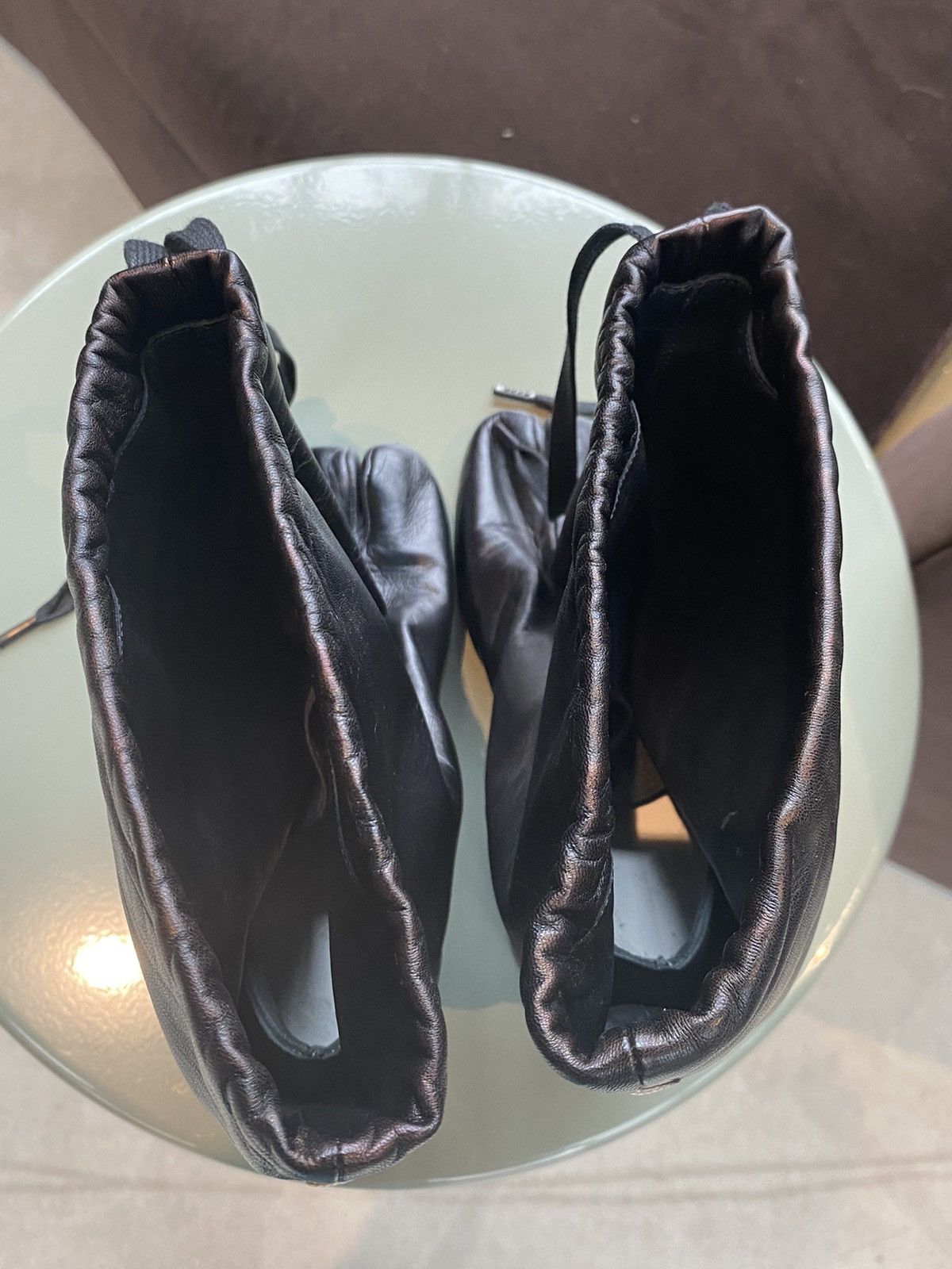 Maison Margiela F/w 17’ Drawstring Tabi Heel Boots Size US 6 / IT 36 - 8 Thumbnail