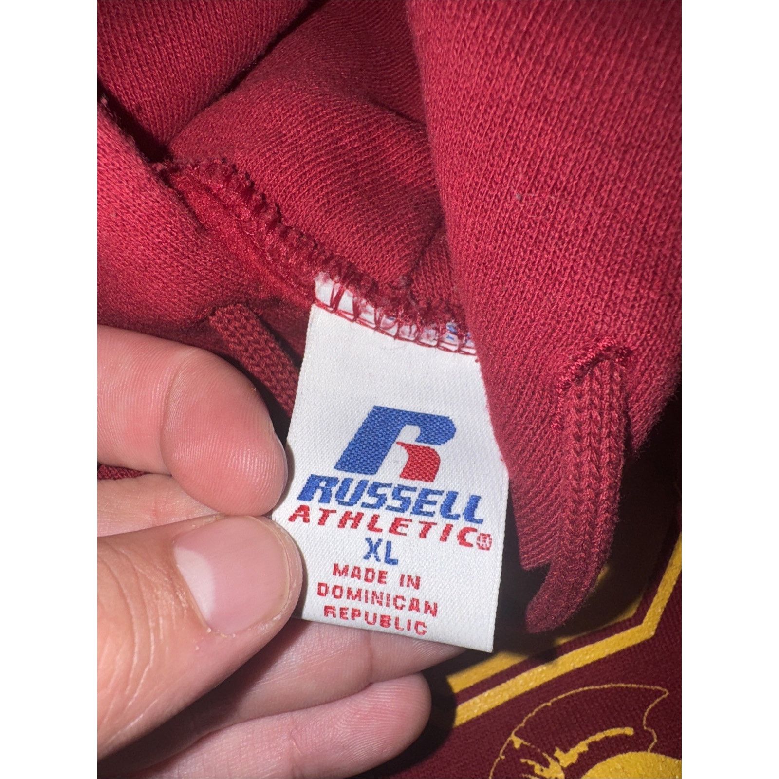 Russell Athletic × Vintage Russell Athletic USC Trojans Hoodie Red XL 90s Pullover Size US XL / EU 56 / 4 - 5 Thumbnail