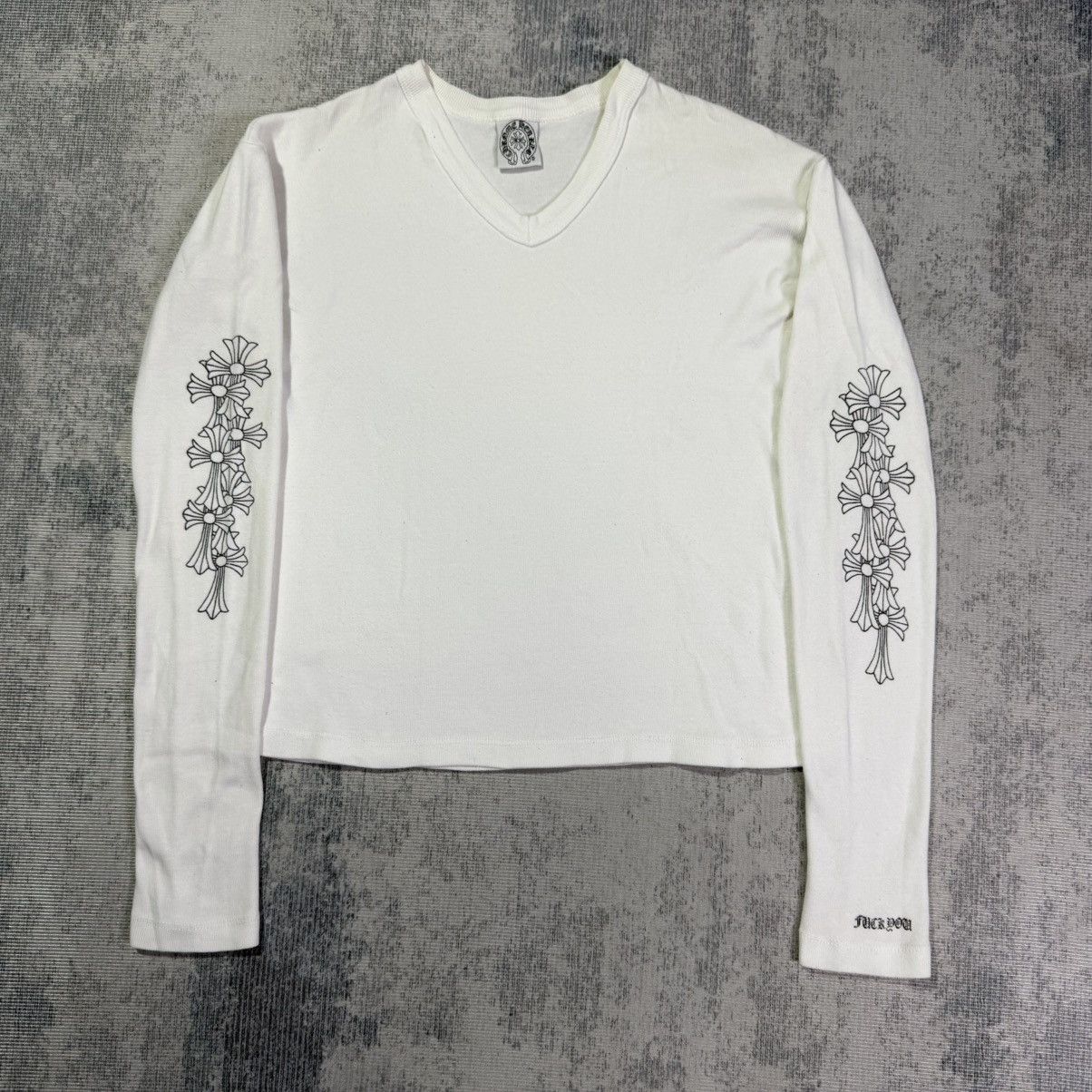 Chrome Hearts Y2K CEMETERY CROSS SLEEVES CROPTOP Size ONE SIZE - 2 Thumbnail