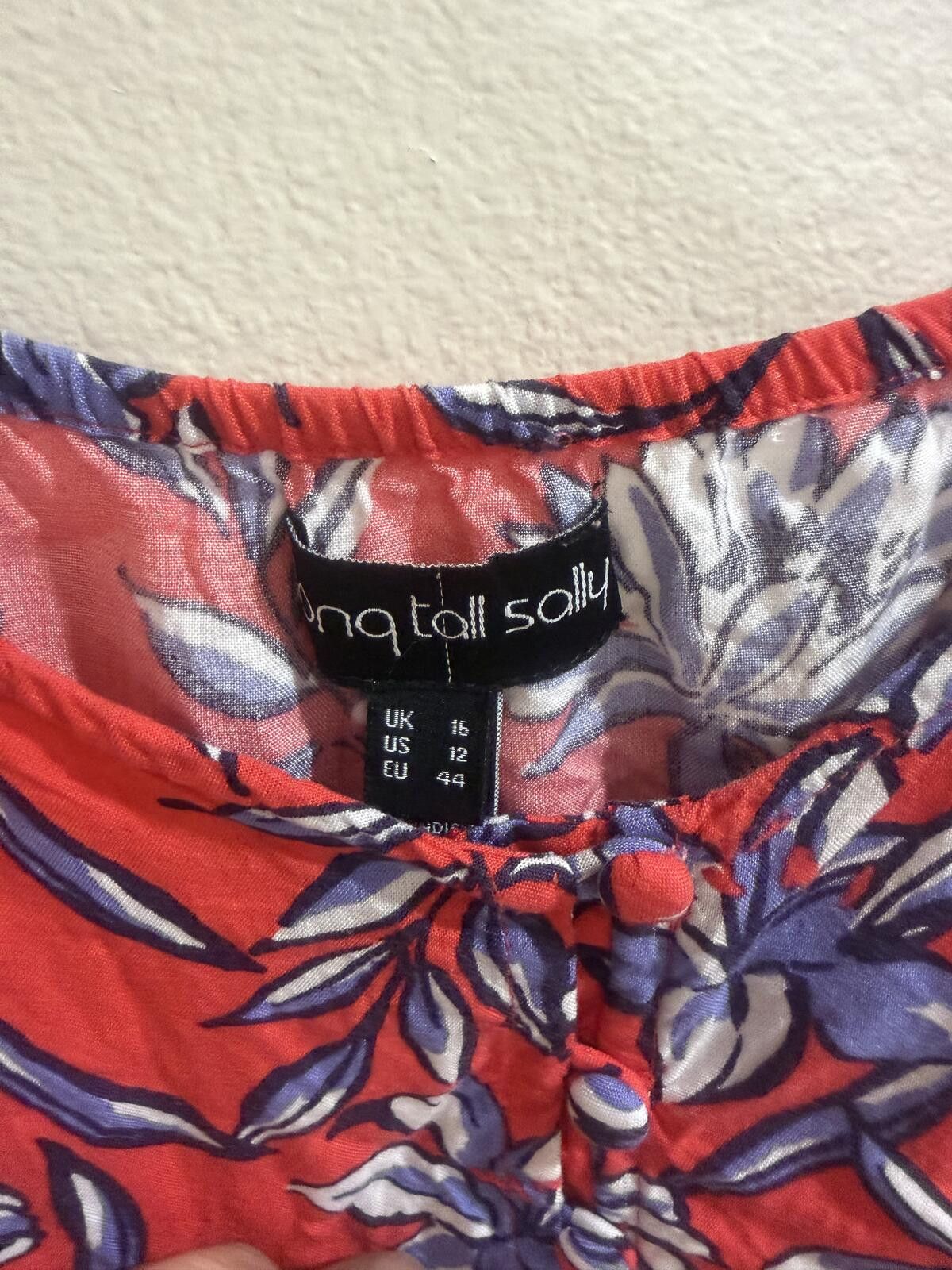 Other y2k Long tall Sally Red floral Summer tank top Size XL / US 12-14 / IT 48-50 - 2 Thumbnail