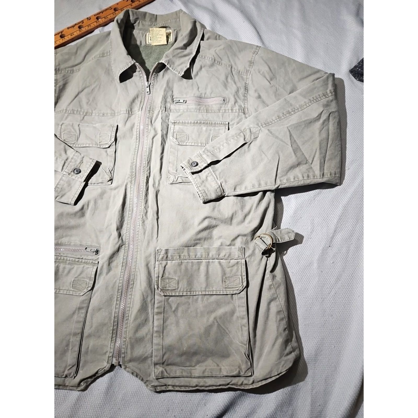 Vintage VINTAGE L.L. Bean Military Jacket Mens XL Tall Green Safari Chore Barn Coat Canvas Jacket Size US XL / EU 56 / 4 - 6 Thumbnail