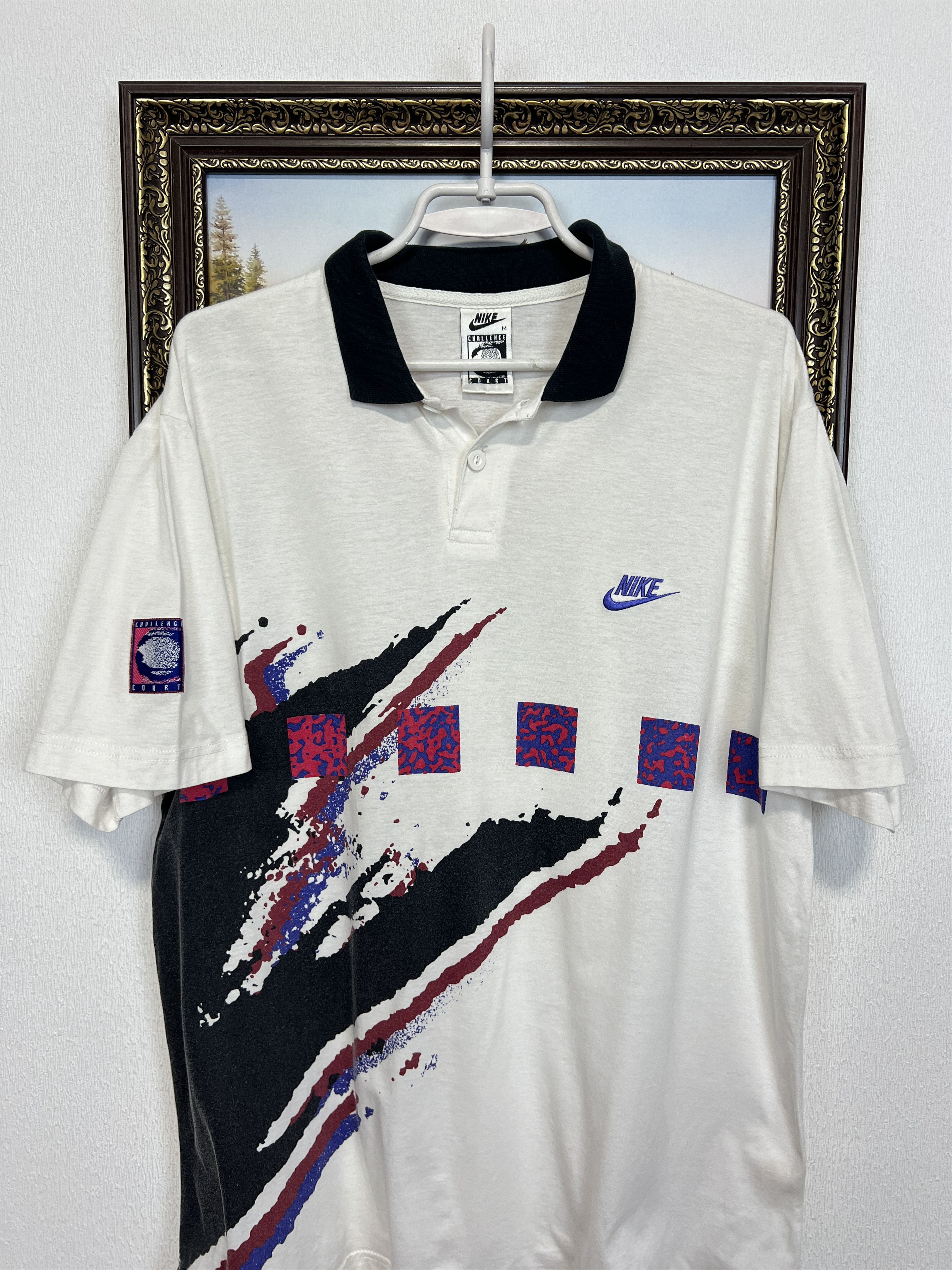 Nike Nike Challenge Court Andre Agassi Shirt Tennis Polo Rare Size US M / EU 48-50 / 2 - 2 Thumbnail