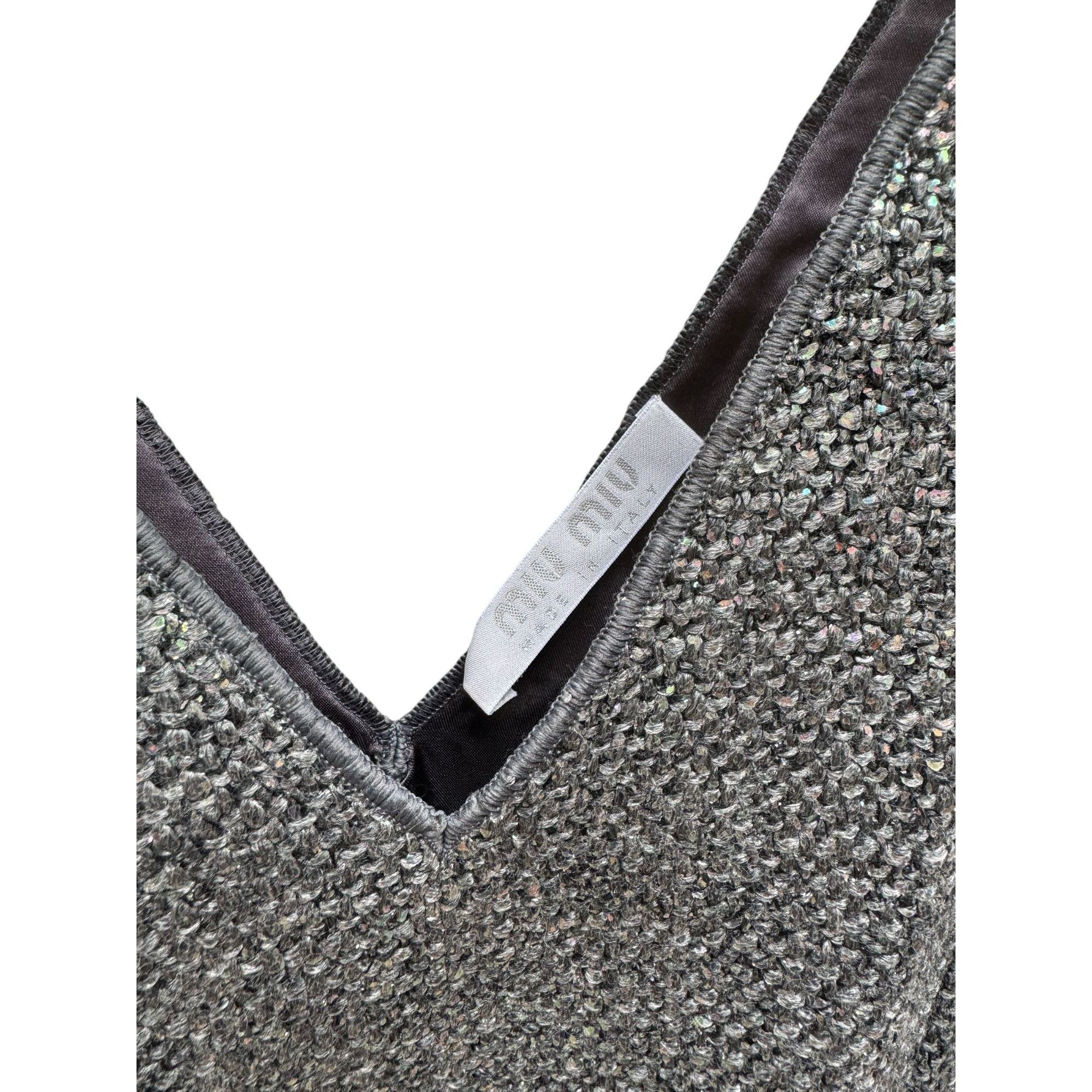 Miu Miu Grey Shiny Top Size XS / US 0-2 / IT 36-38 - 4 Thumbnail