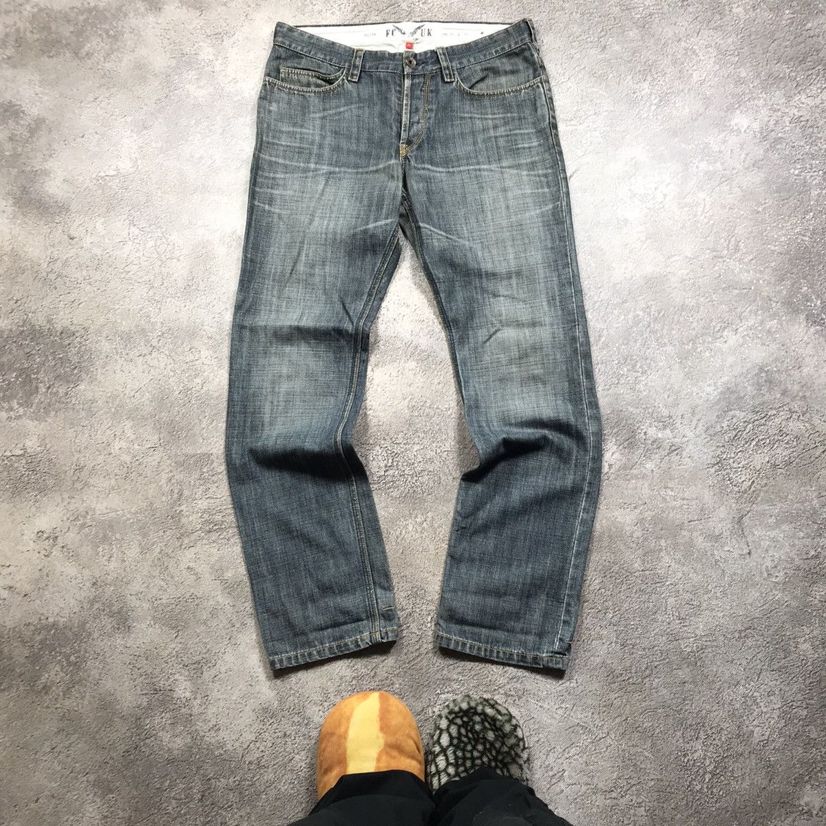 Vintage Vintage 90s Distressed Baggy Jeans Grunge Skate Thrashed 32 Size US 32 / EU 48 - 2 Thumbnail