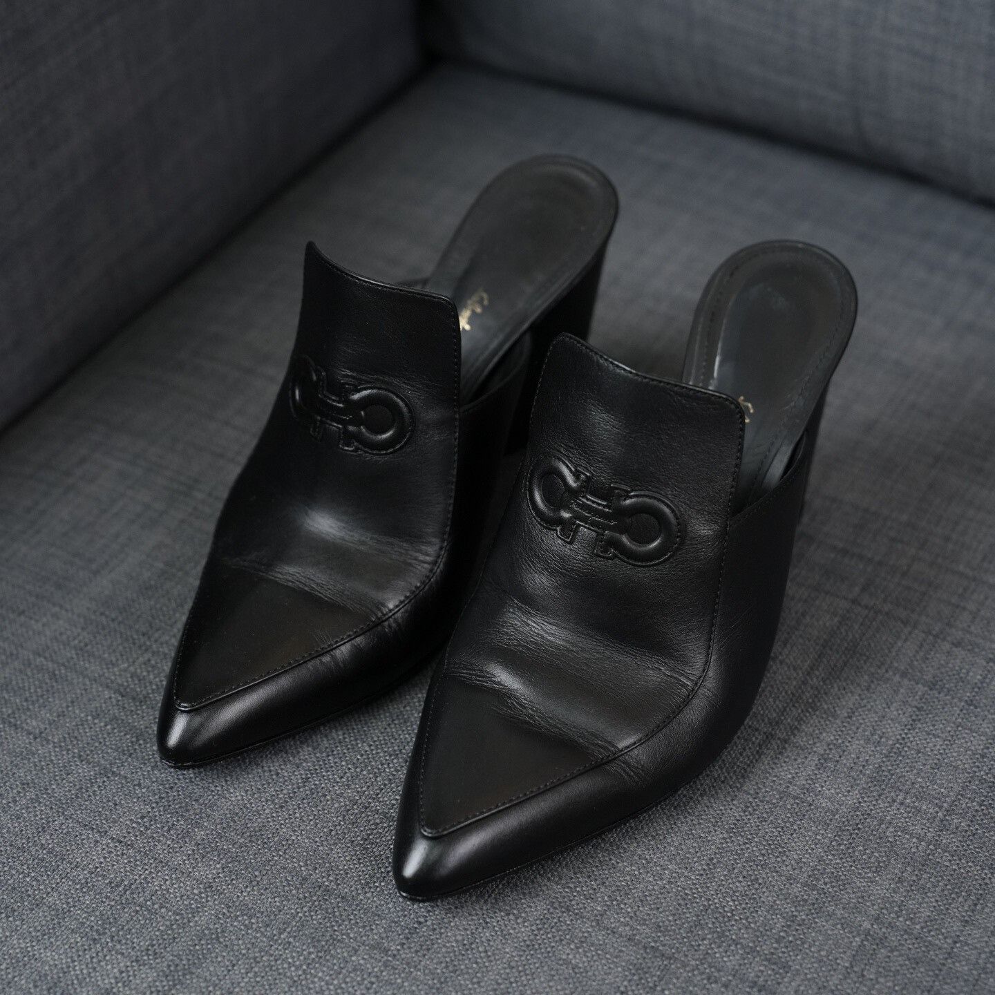 Salvatore Ferragamo Salvatore Ferragamo Black Sandals us_8-5 Women Size US 8.5 / IT 38.5 - 1 Thumbnail