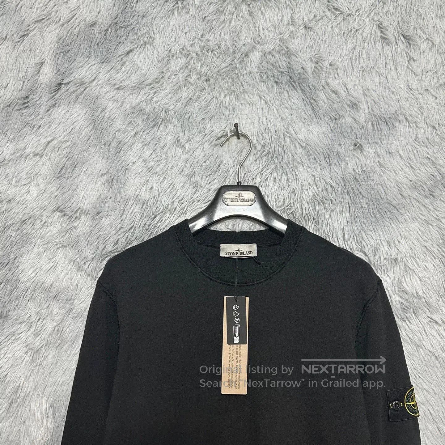 Stone Island stone island black crew neck sweatshirt L. Size US L / EU 52-54 / 3 - 3 Thumbnail