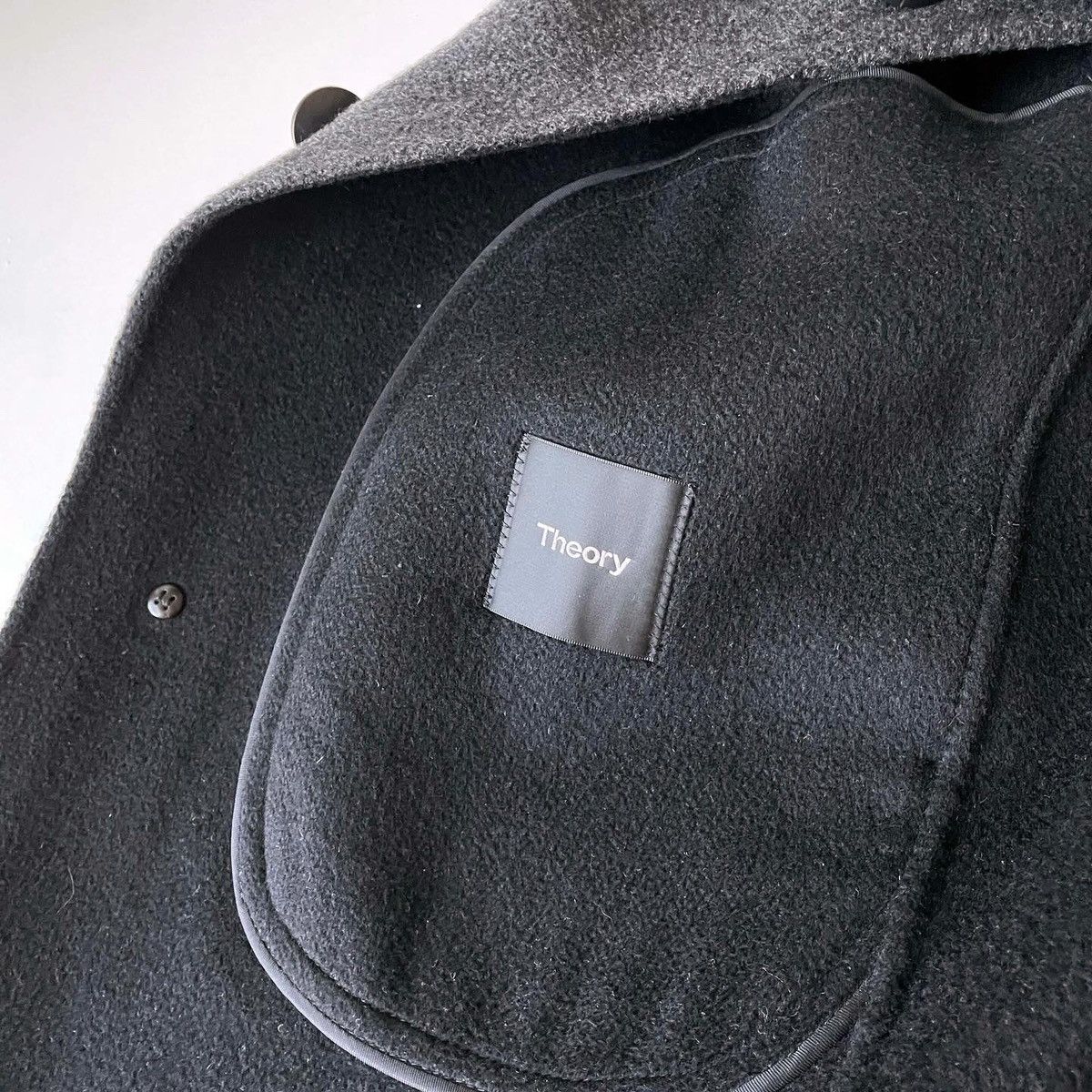 Theory Theory Mens Double Faced 100% Cashmere Coat Grey Size XL Size US XL / EU 56 / 4 - 6 Thumbnail