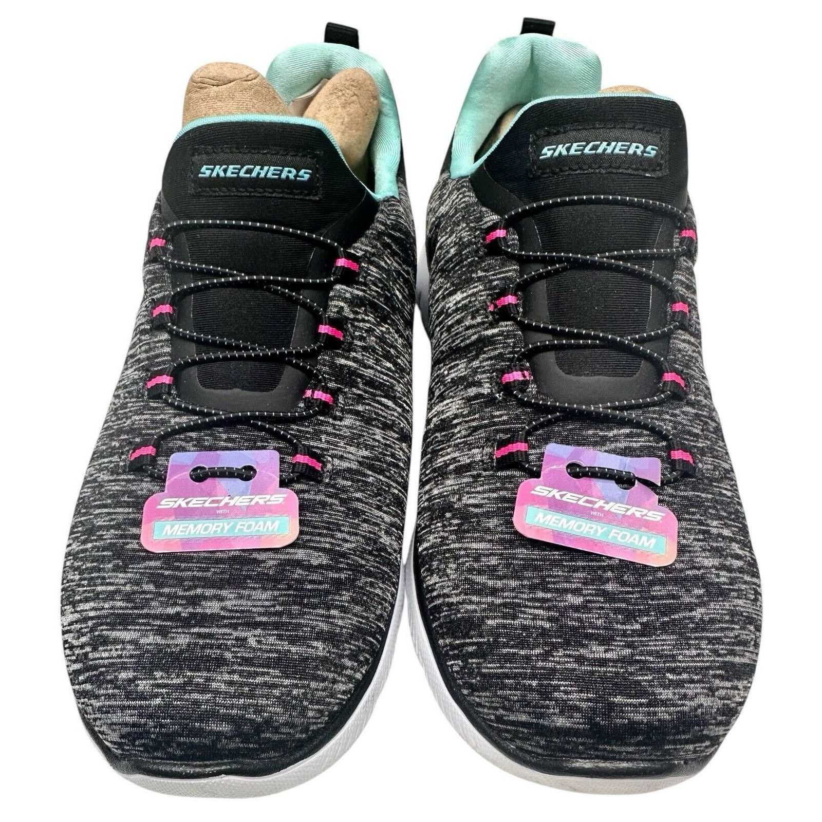 SKECHERS Skechers Summits Quick Getaway Slip-On Shoe Women Sz 8.5 Blk Size US 8.5 / IT 38.5 - 2 Thumbnail