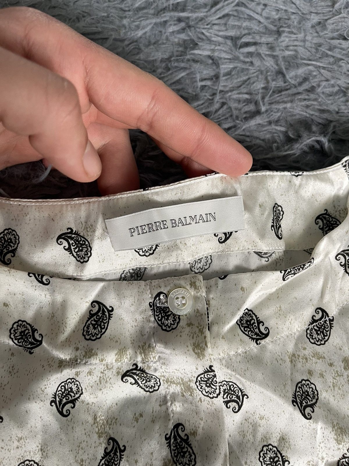 Balmain × Pierre Balmain Pierre Balmain 100% silk mini dress Size M / US 6-8 / IT 42-44 - 7 Thumbnail